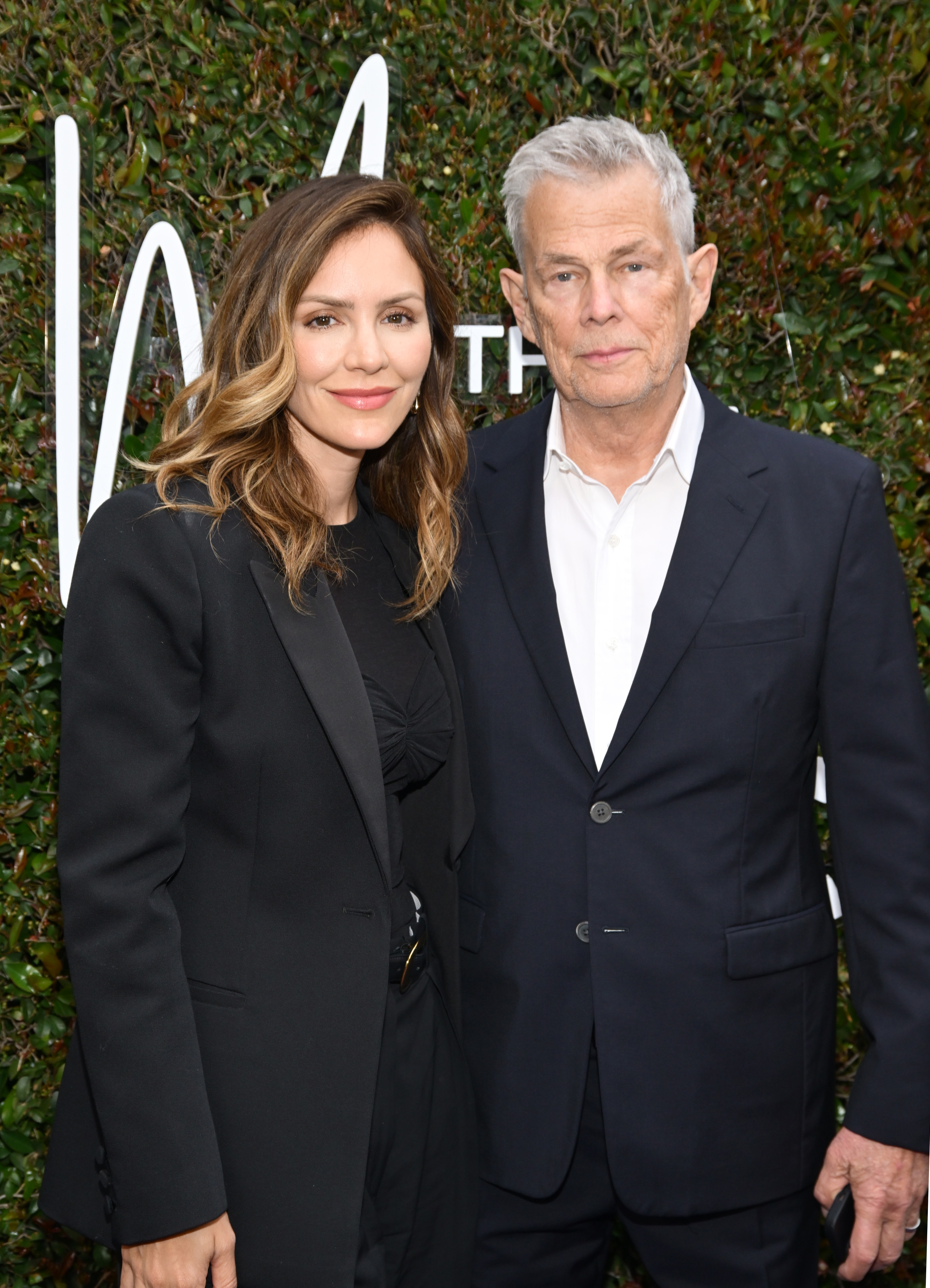 Katharine McPhee Foster and David Foster at the Alzheimer's Association Magic of Music Gala on May 4, 2025, in Los Angeles, California. | Source: Getty Images