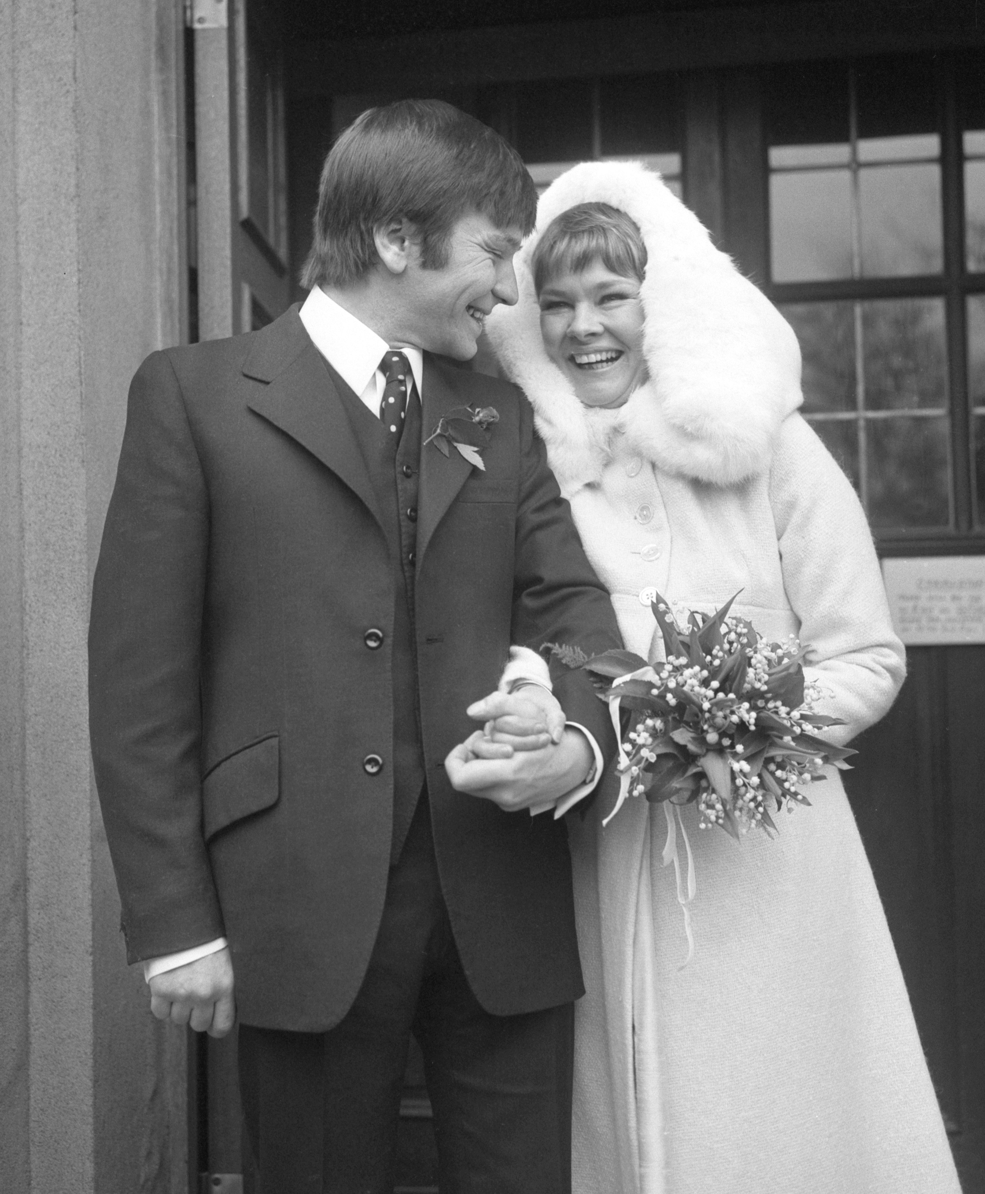 Judi Dench and Michael Williams on their wedding day | Source: Getty Images