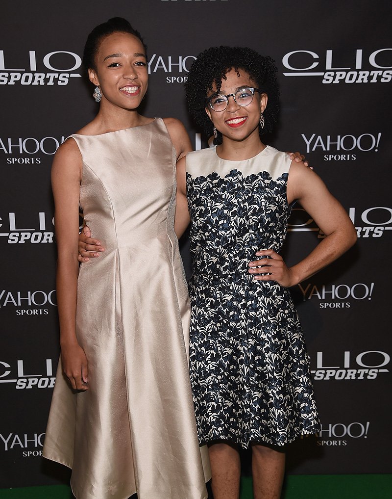 Taelor Scott and Sydni Scott (Stuart Scott's daughters) attend the 2015 CLIO Sports Awards at Cipriani 42nd Street on July 8, 2015 in New York City. I Image: Getty Images.