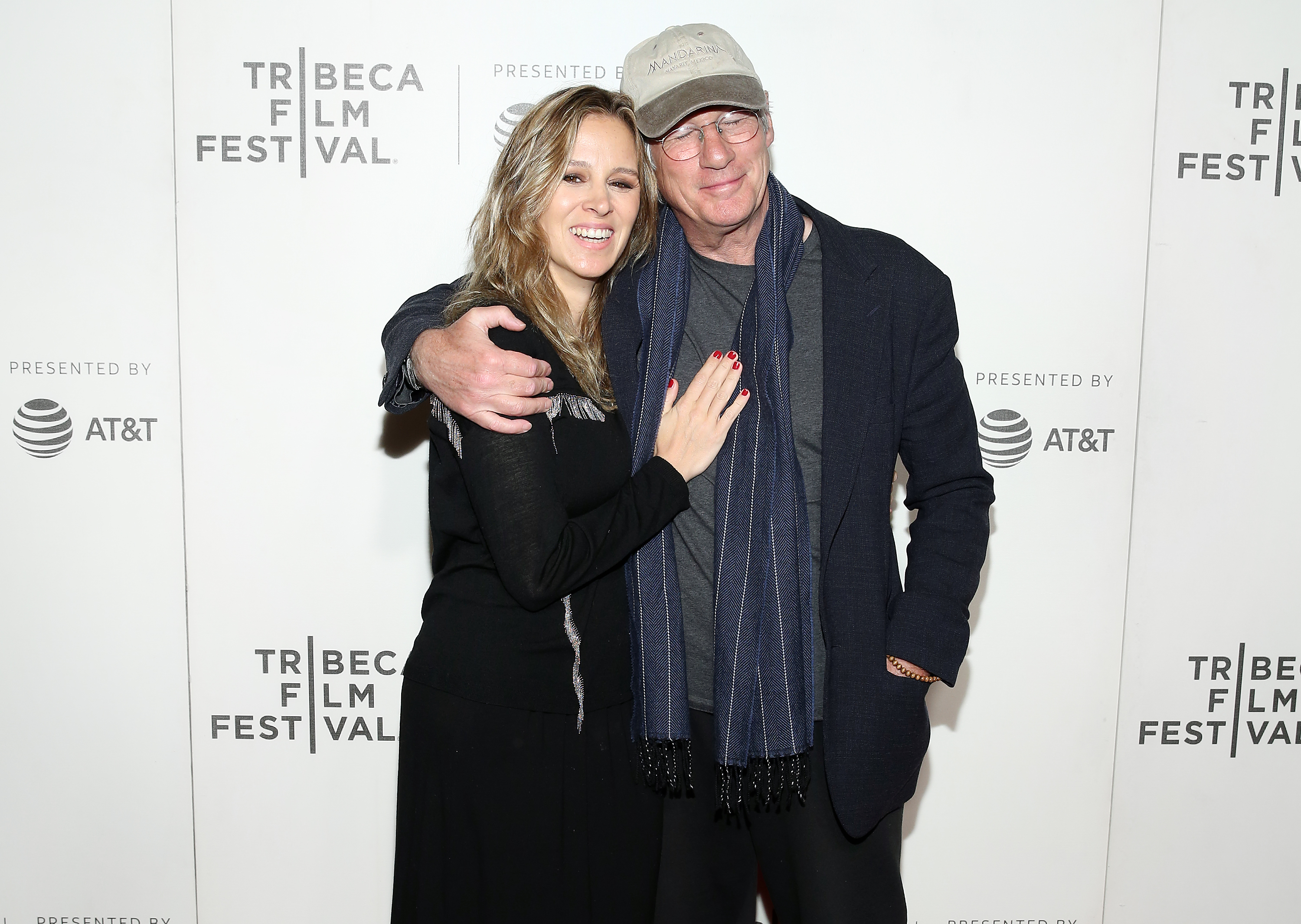 Alejandra Silva and Richard Gere at the Tribeca Film Festival in New York City on May 3, 2019 | Source: Getty Images
