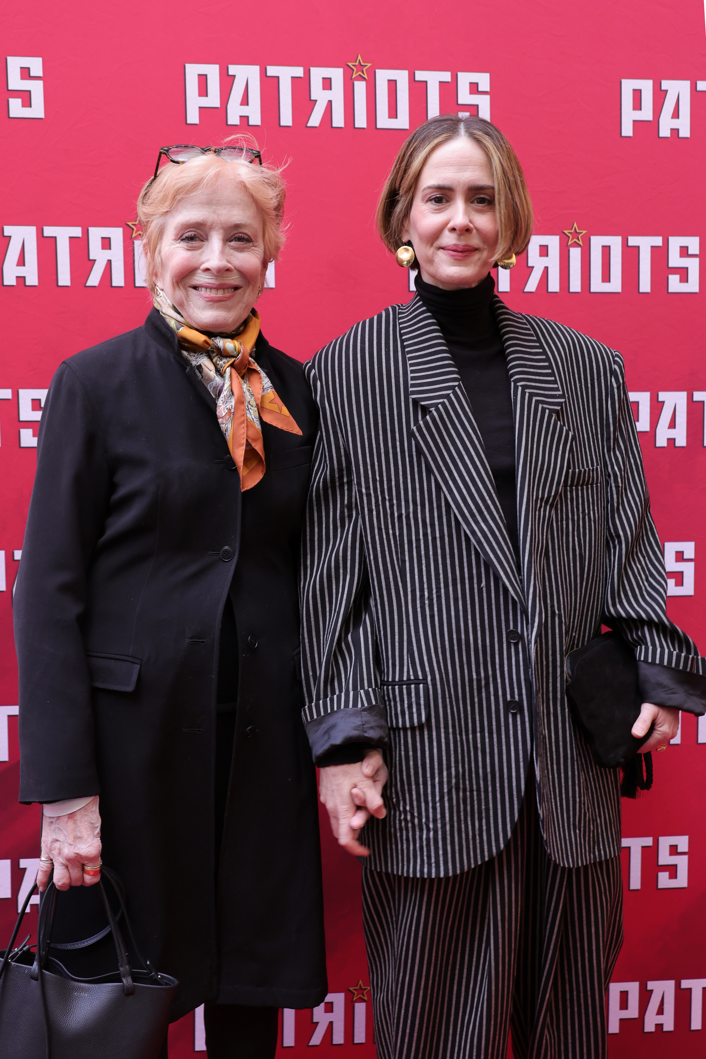 Holland Taylor and her actress-girlfriend at the "Patriots" Broadway opening on April 22, 2024, in New York City. | Source: Getty Images