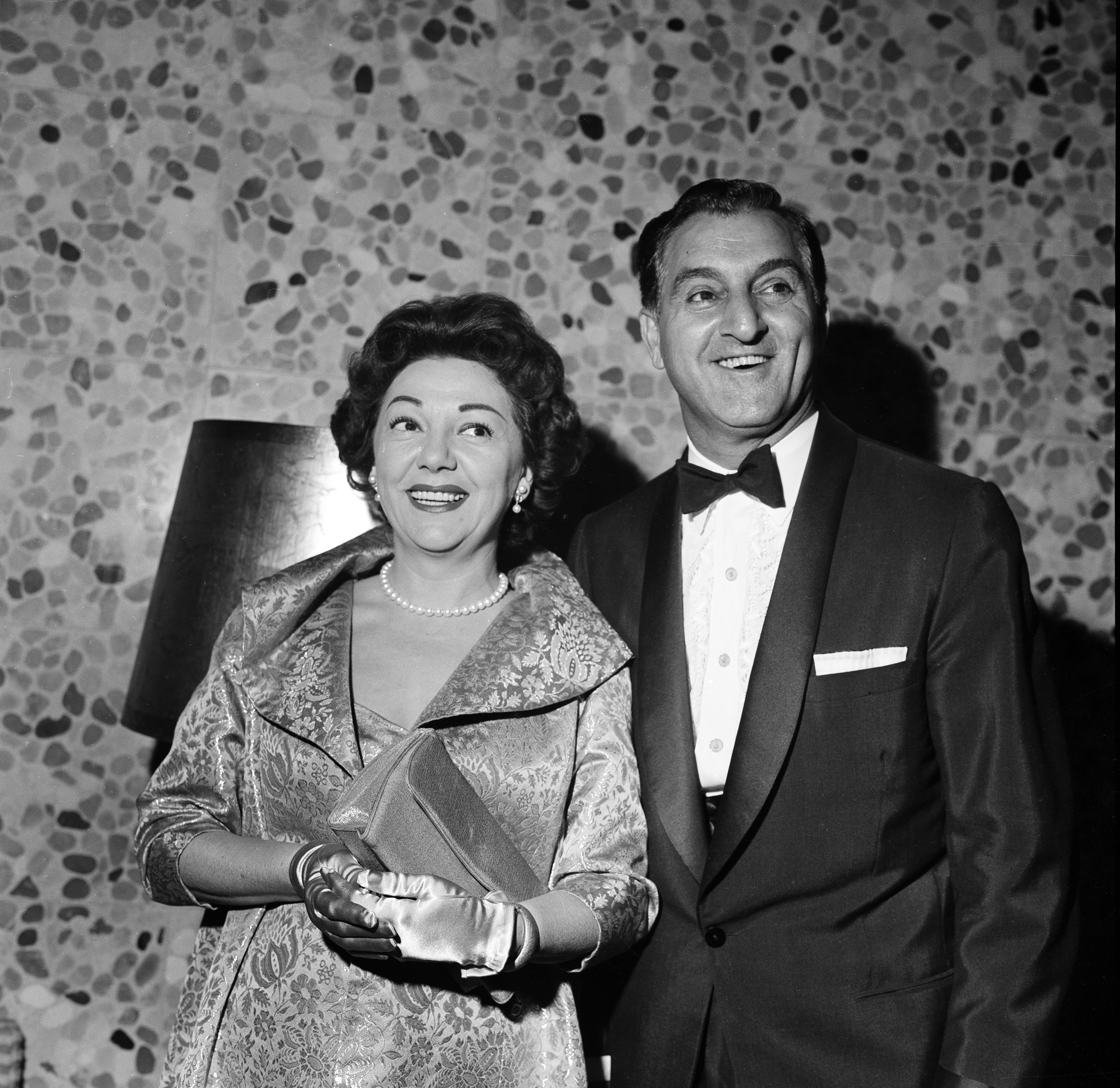 Danny Thomas and Rose Marie Thomas at an LA, California event circa 1959. | Source: Getty Images