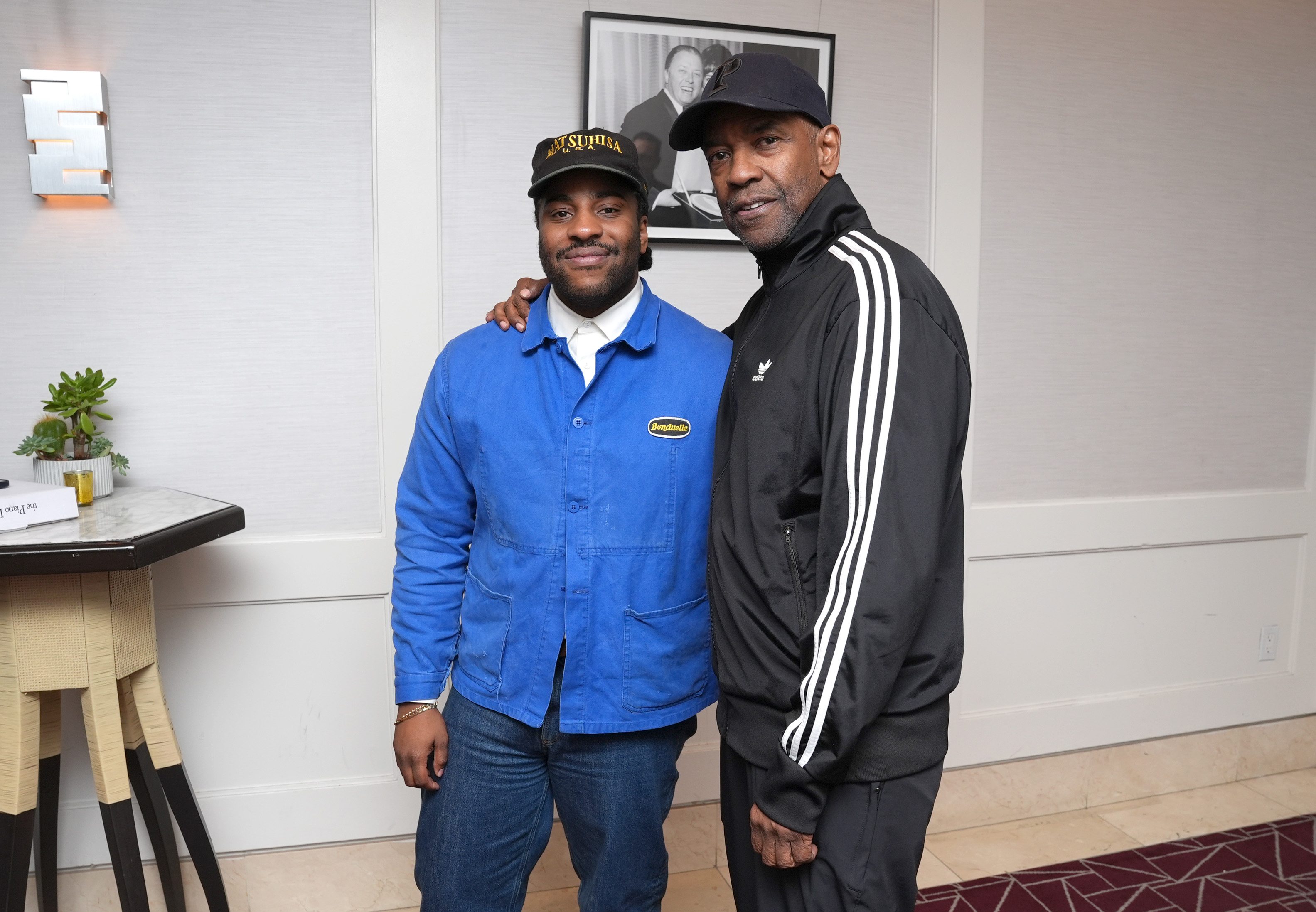 Malcolm and Denzel Washington attend "The Piano Lesson" Los Angeles Tastemaker screening on November 16, 2024, in West Hollywood, California. | Source: Getty Images