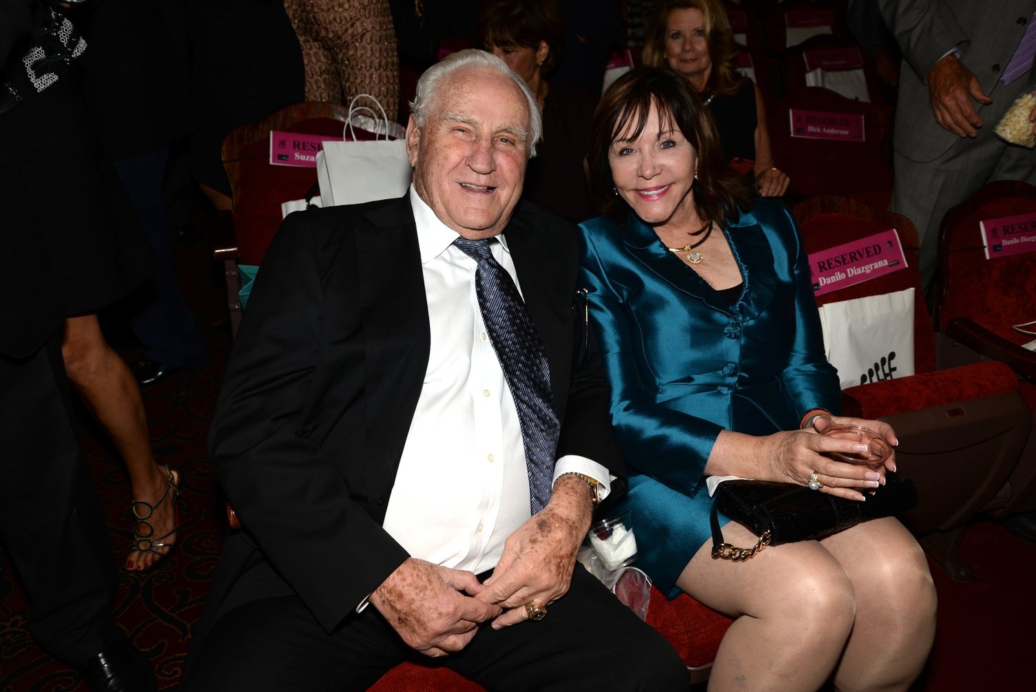 Don Shula and Mary Anne Stephens attend "An Unbreakable Bond" premiere during the Miami International Film Festival on March 11, 2014 in Miami, Florida | Photo: GettyImages