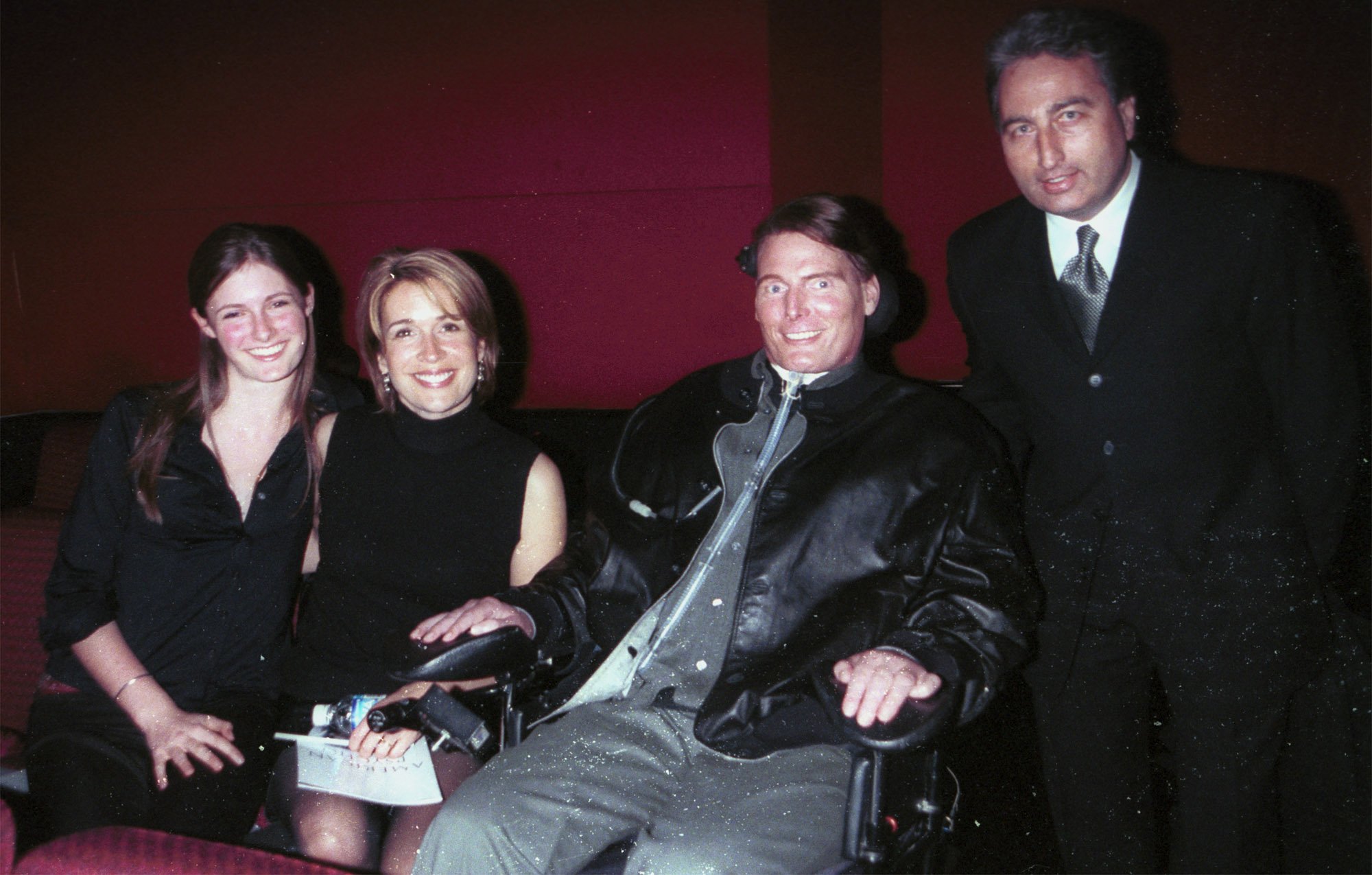 Alexandra Reeve, Dana Reeve, and Christopher Reeve attend the New York premiere of "American Psycho" with Fausto Lazzaretti at the Sony Lincoln Square theater in New York City on April 11, 2000. | Source: Getty Images