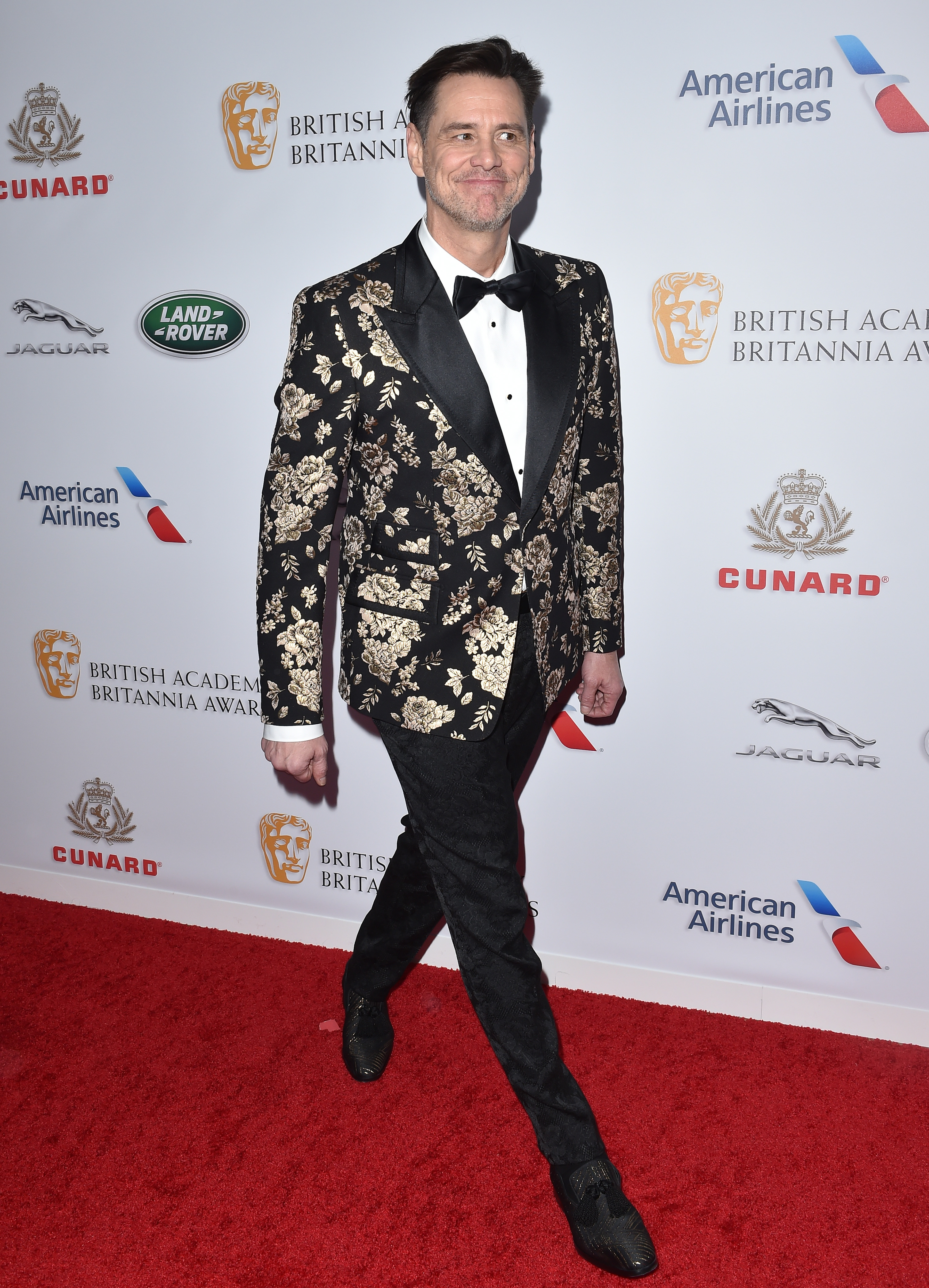 Jim Carrey at the British Academy Britannia Awards in Beverly Hills, California on October 26, 2018 | Source: Getty Images