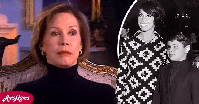 Pictures of Mary Tyler Moore with her son, Richie | Photo: Getty Images | youtube.com/FoundationINTERVIEWS