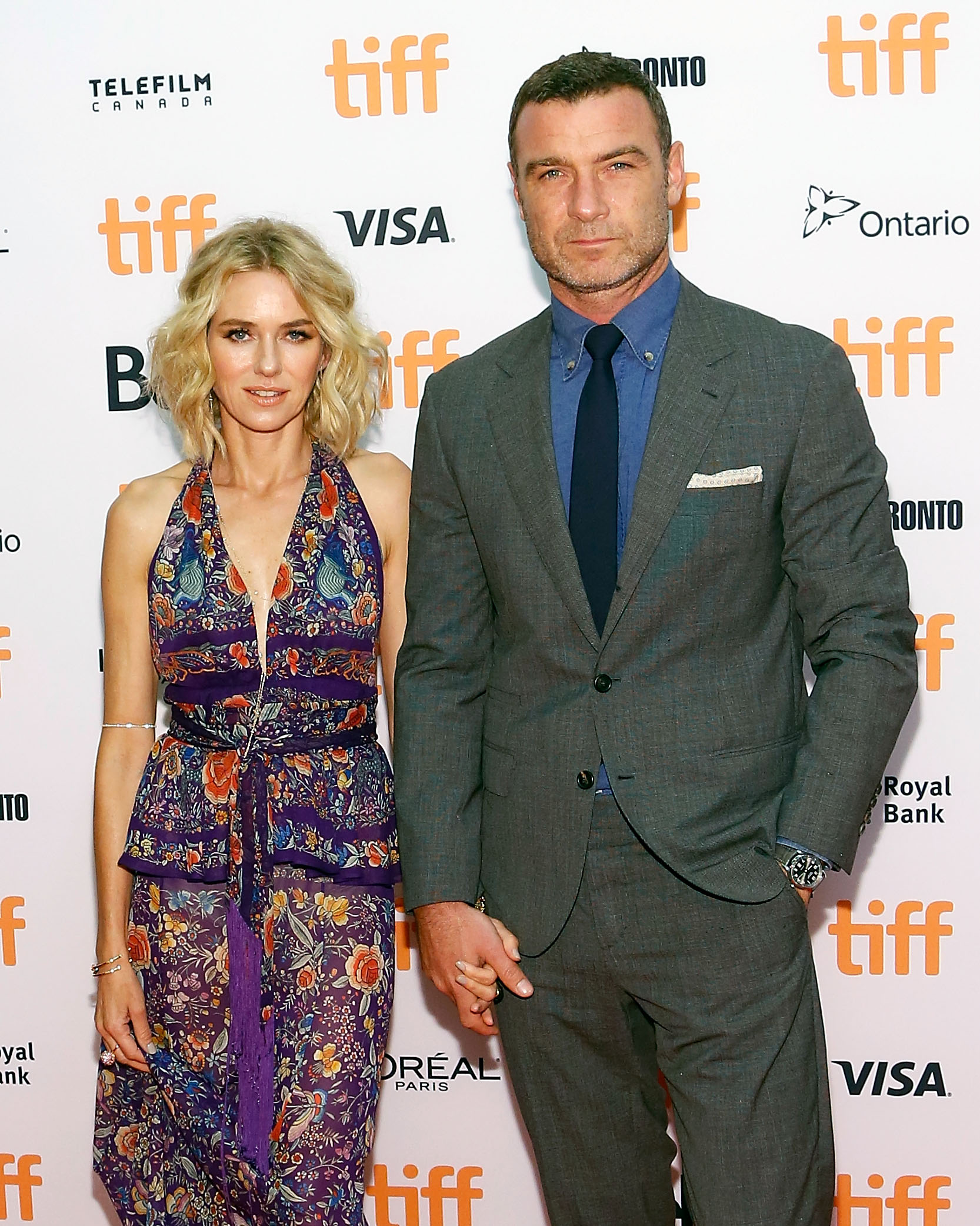 Naomi Watts and Liev Schreiber at the premiere of "The Bleeder" during the 2016 Toronto International Film Festival in Toronto, Canada on September 10, 2016 | Source: Getty Images