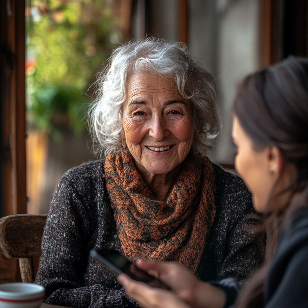 Senior woman talking to her daughter in law | Source: Midjourney