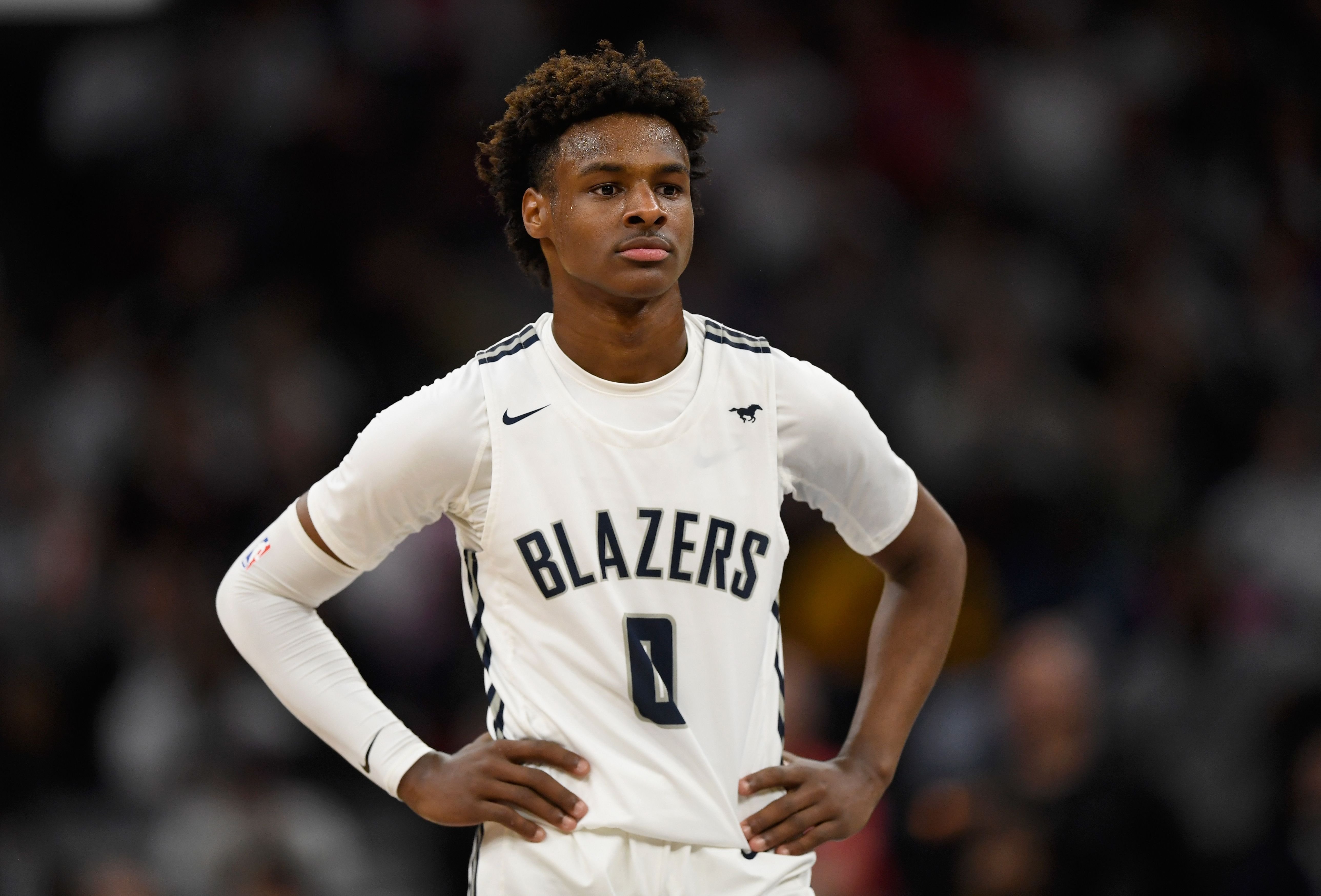 Bronny James during his January 2020 basketball game against MInnehaha Academy Red Hawks at Minnesota. | Photo: Getty Images