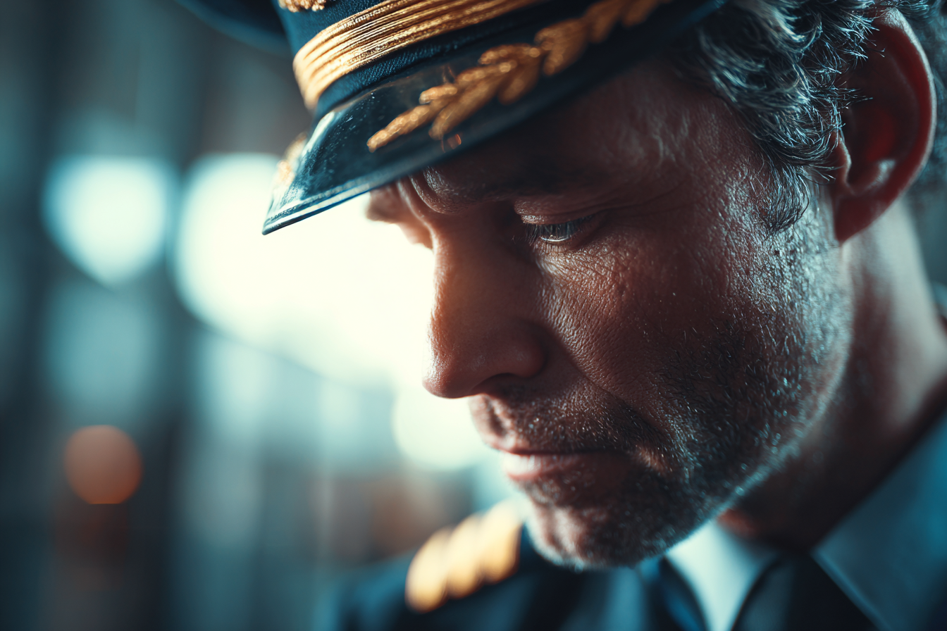 A pilot looking down | Source: Midjourney