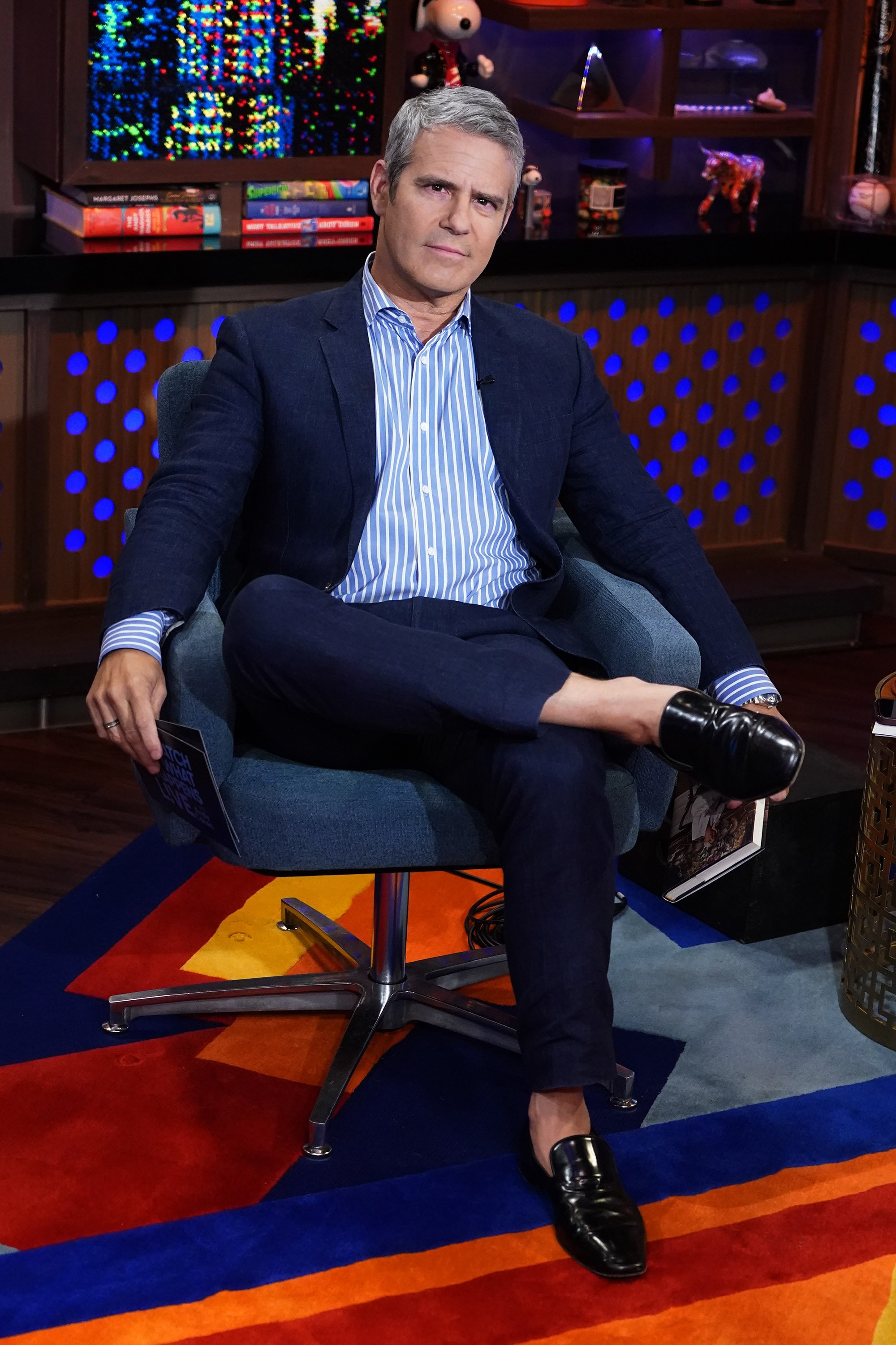 Andy Cohen on "Watch What Happens Live With Andy Cohen" Episode 18 137. August 10, 2021 | Source: Getty Images 