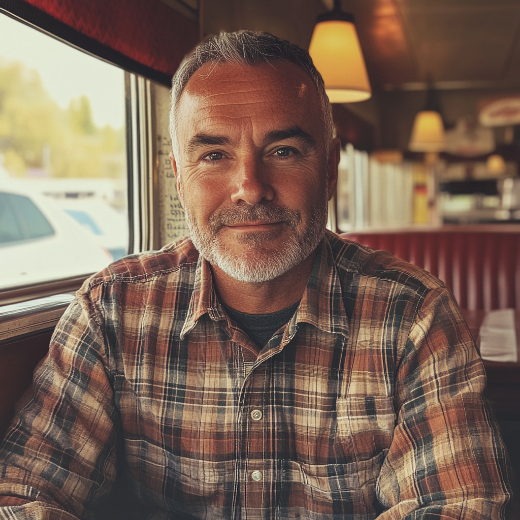 A man sitting in a diner | Source: Midjourney