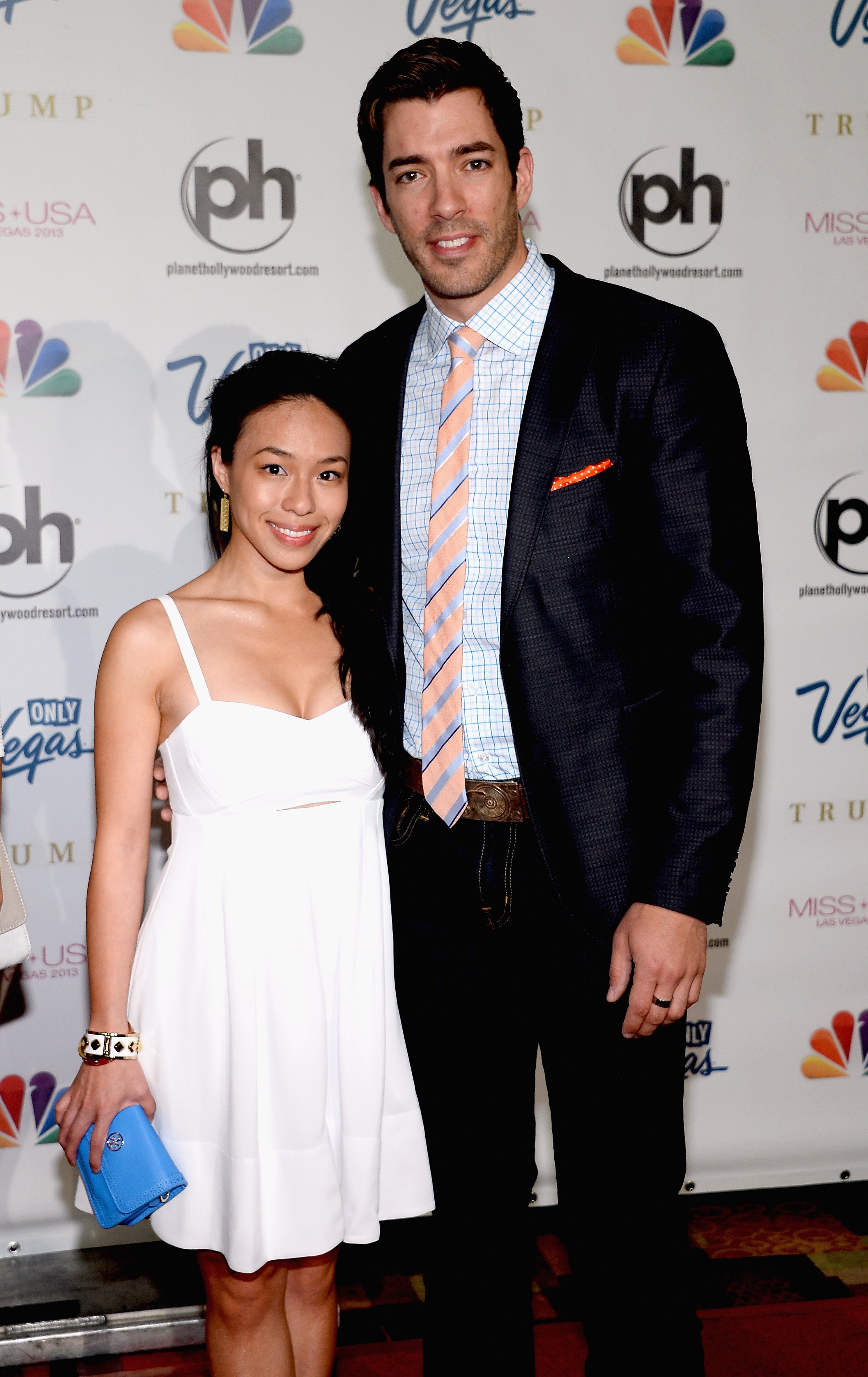 Linda Phan and Drew Scott at the Miss USA pageant on June 16, 2013, in Las Vegas, Nevada. | Source: Ethan Miller/Getty Images