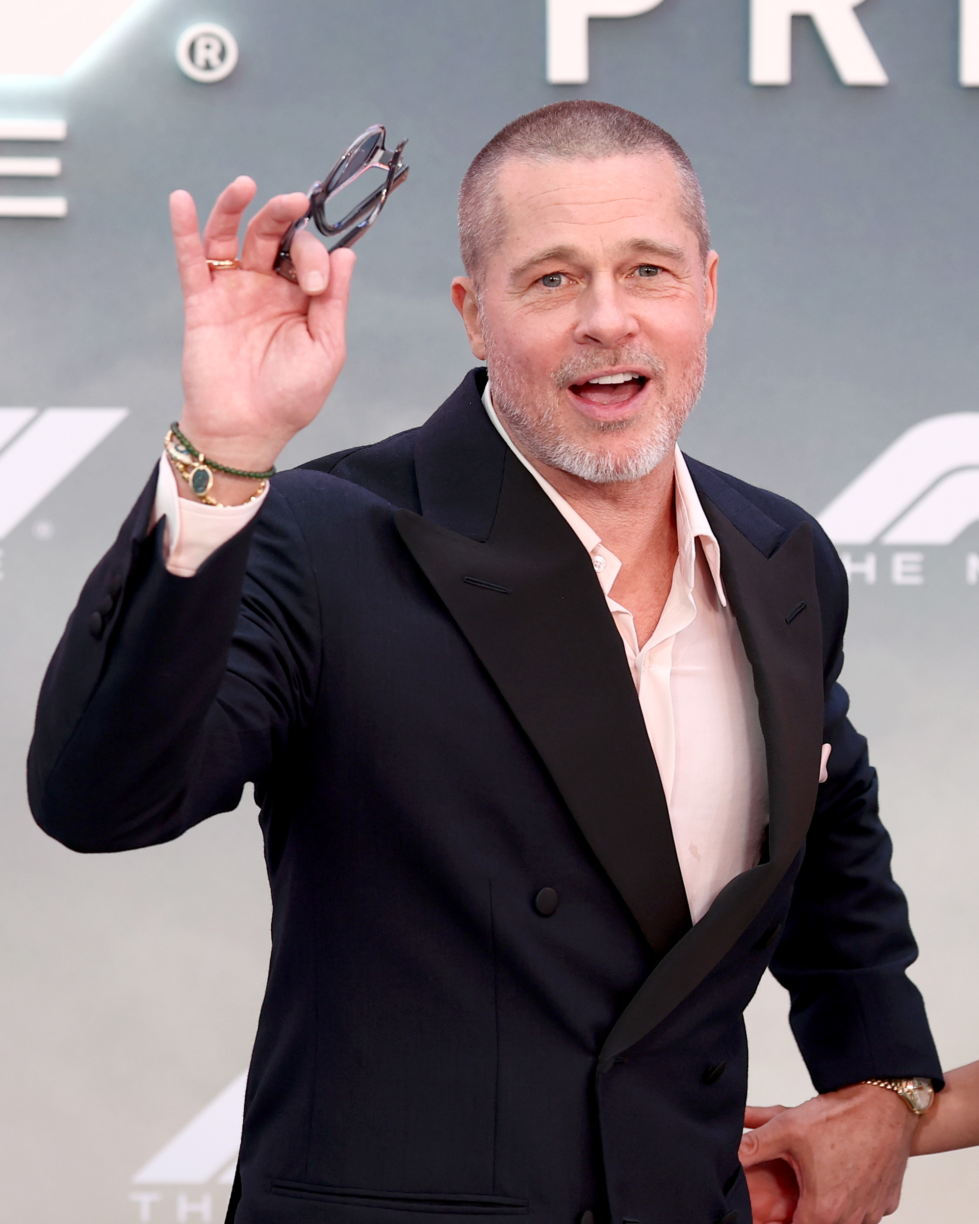 Brad Pitt attends the Apple Original Films & Warner Bros. Pictures "F1" World Premiere in Times Square on June 16, 2025, in New York City | Source: Getty Images