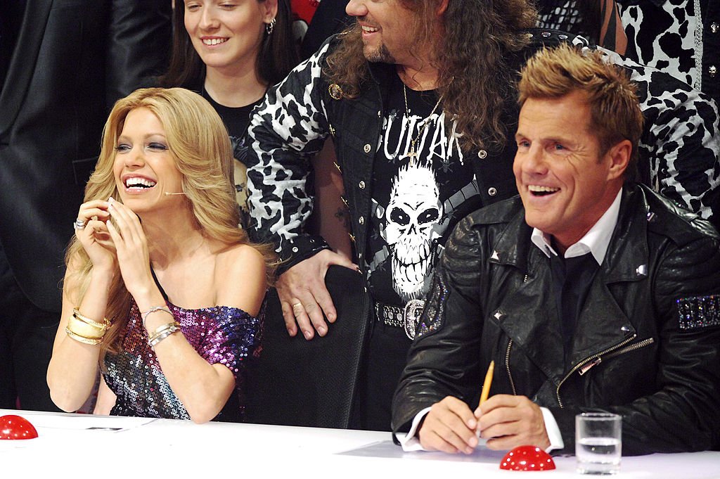 Jury Dieter Bohlen und Sylvie van der Vaart beim 3. Halbfinale der TV-Show 'Das Supertalent' am 12. Dezember 2009 in Köln. (Foto von Stefan Menne) | Quelle: Getty Images