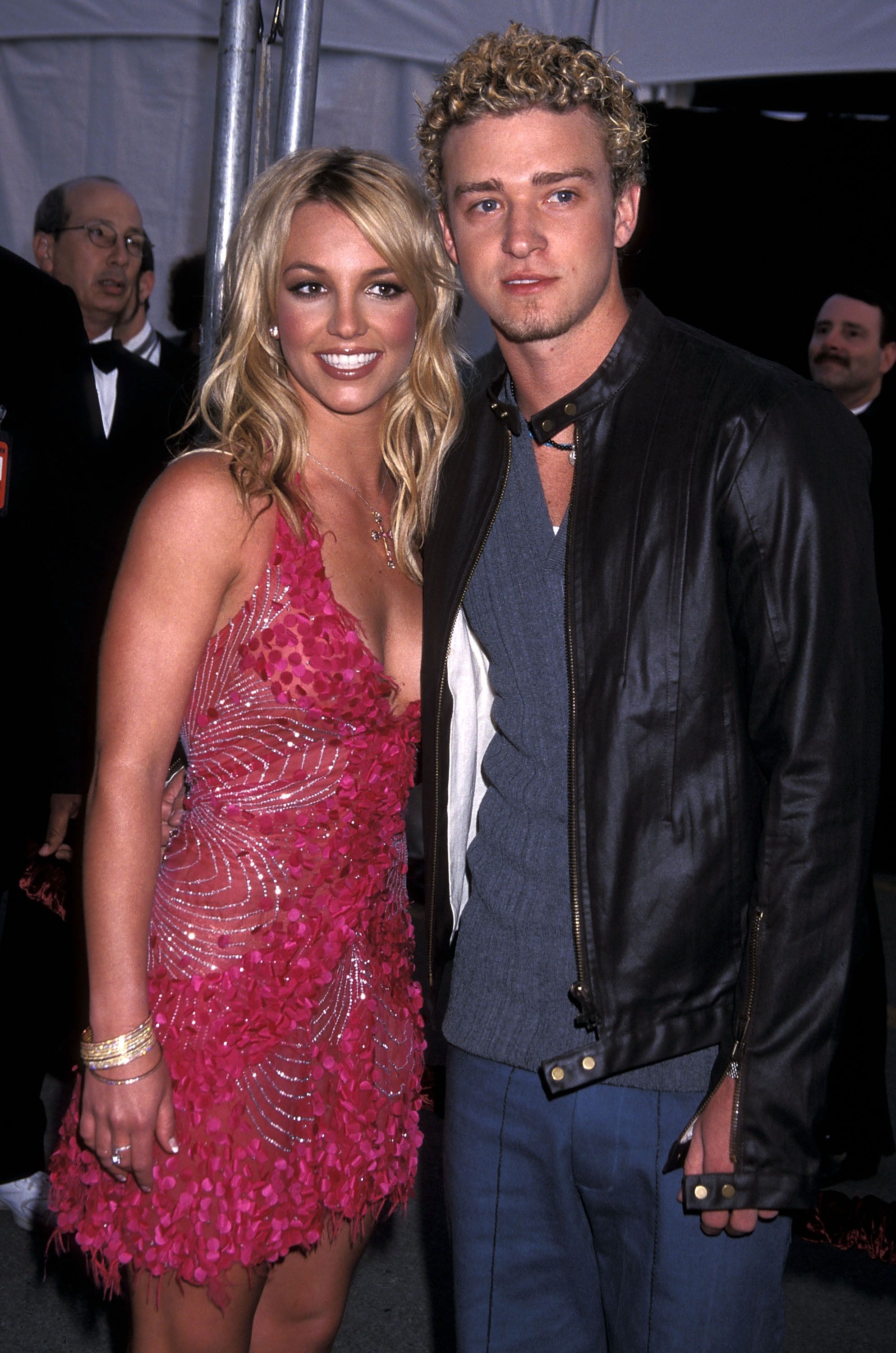 Britney Spears and Justin Timberlake of N'Sync at the 29th Annual American Music Awards in 2002 in Los Angeles | Source: Getty Images