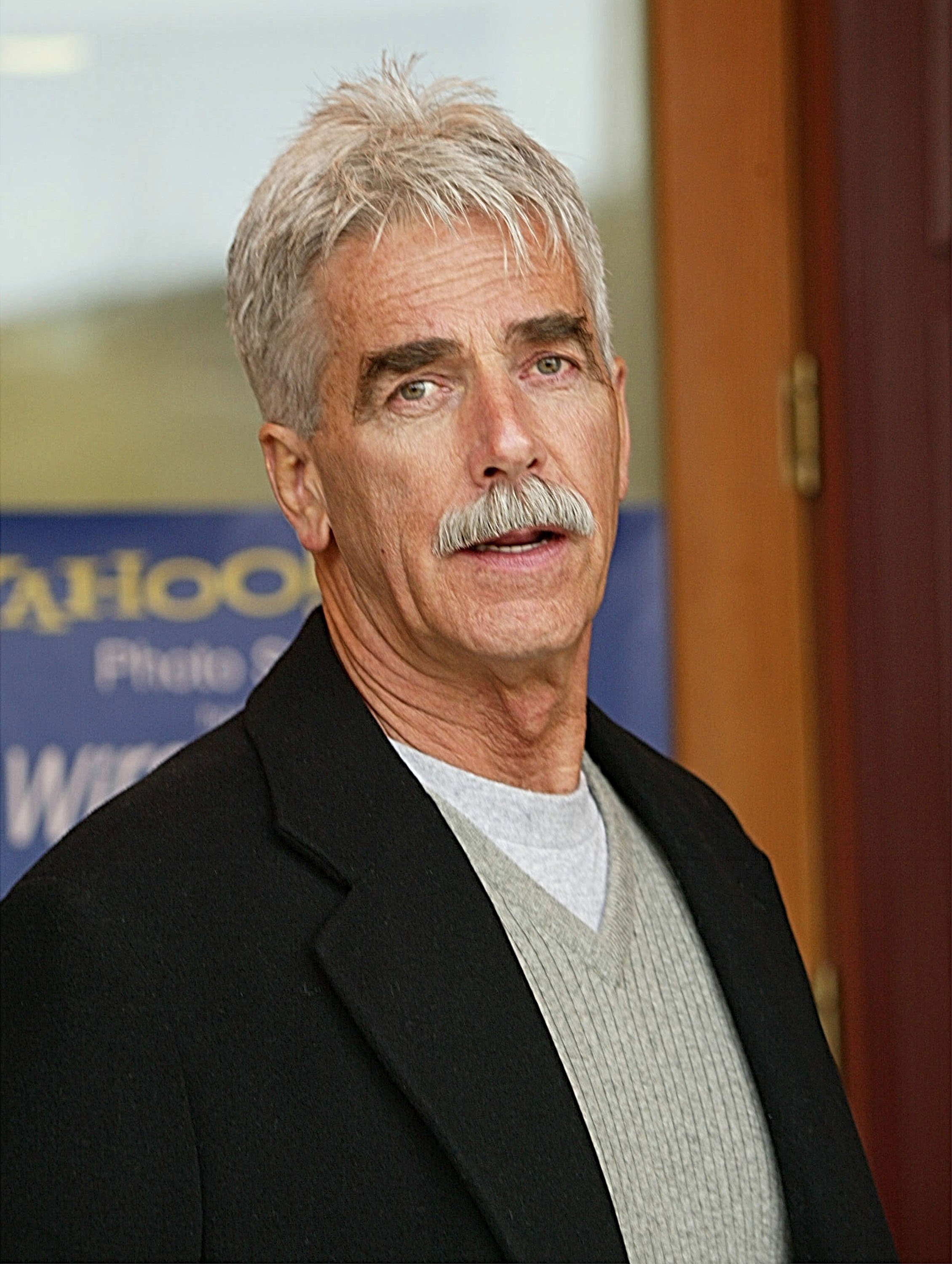 "A Star is Born" actor Sam Elliott attends the 2003 press conference for the "Masked and Anonymous" film in Park City, Utah. | Photo: Getty Images