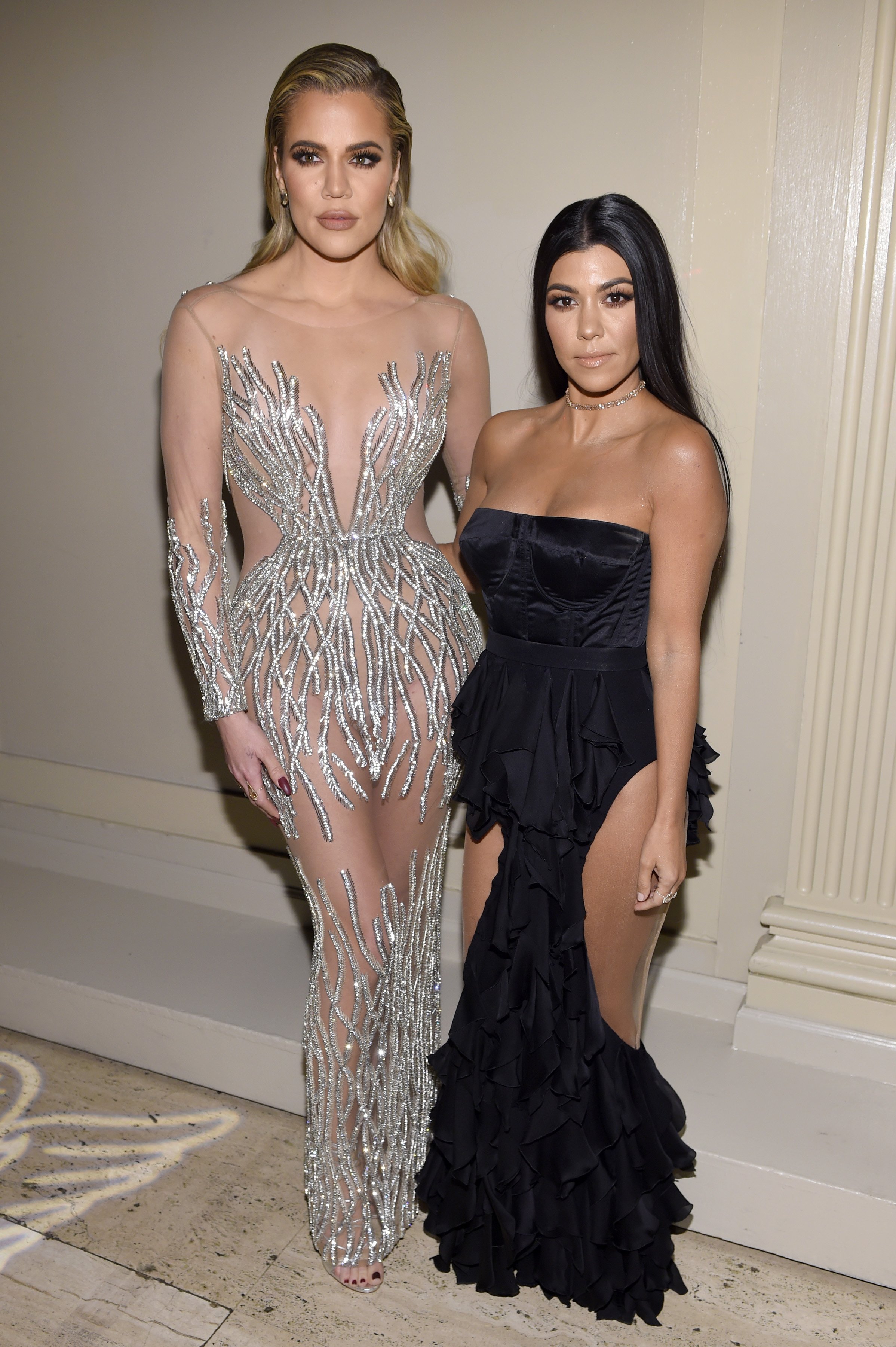 Khloé and Kourtney Kardashian at the 2016 Angel Ball hosted by Gabrielle's Angel Foundation For Cancer Research on November 21, 2016 in New York City. | Photo: Getty Images