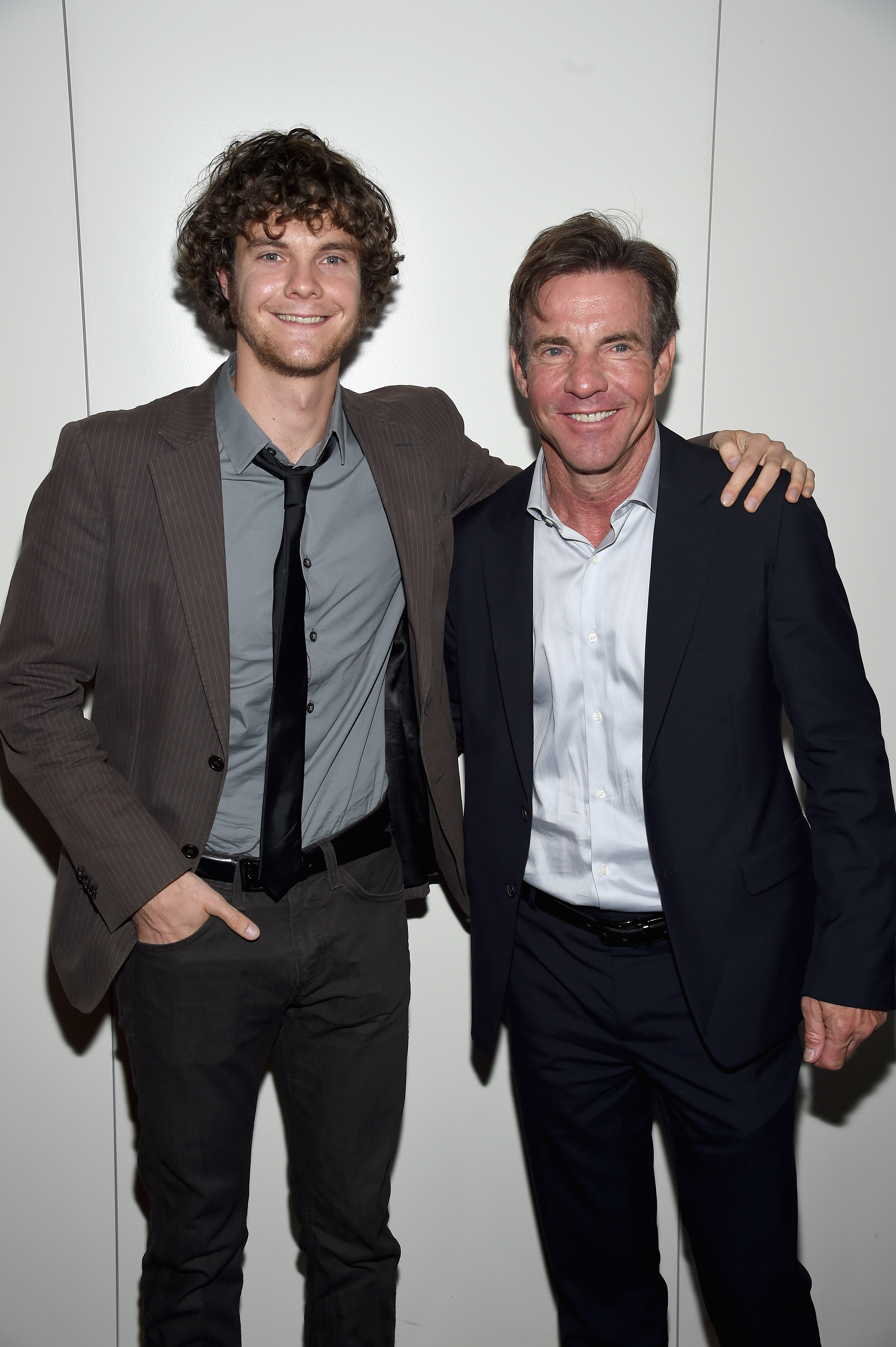 Jack and Dennis Quaid at the Armani and Cinema Society Screening of Sony Pictures Classics' "Truth" after party in New York City, 2015 | Source: Getty Images
