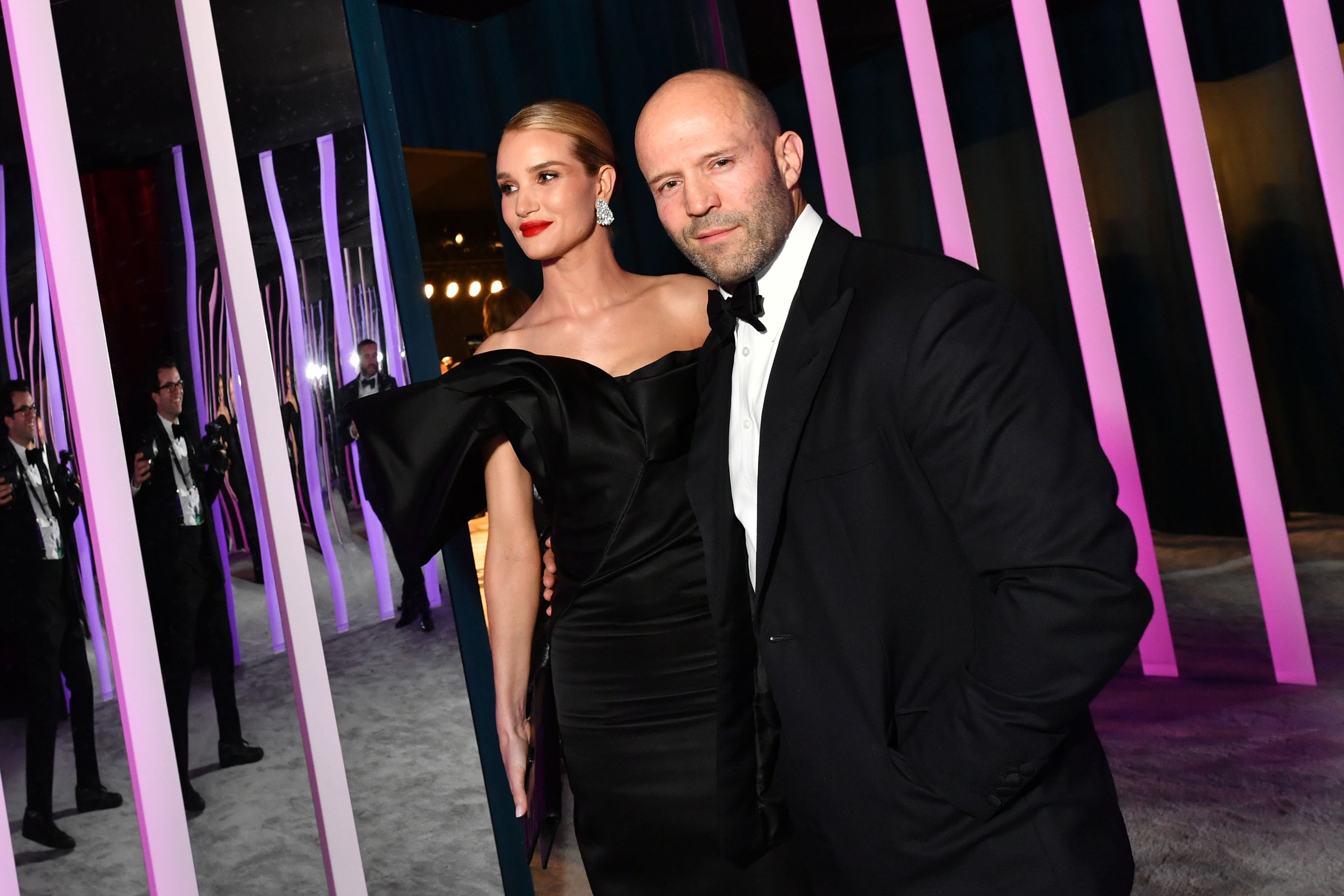 Rosie Huntington-Whiteley and Jason Statham at the 2020 Vanity Fair Oscar Party in February 2020 in Beverly Hills, California | Source: Getty Images