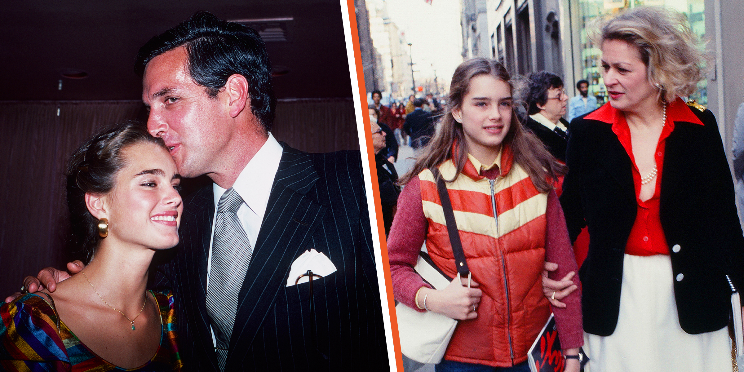 Brooke Shields with Frank Shields | Brooke Shields with Teri Shields | Source: Getty Images
