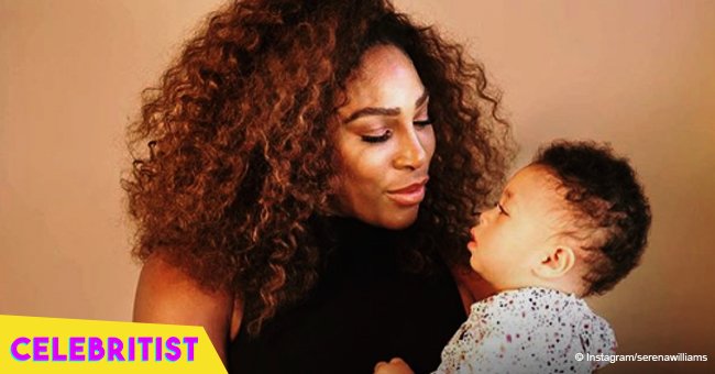 Serena Williams shares sweet photo of daughter Olympia warming up under a blanket