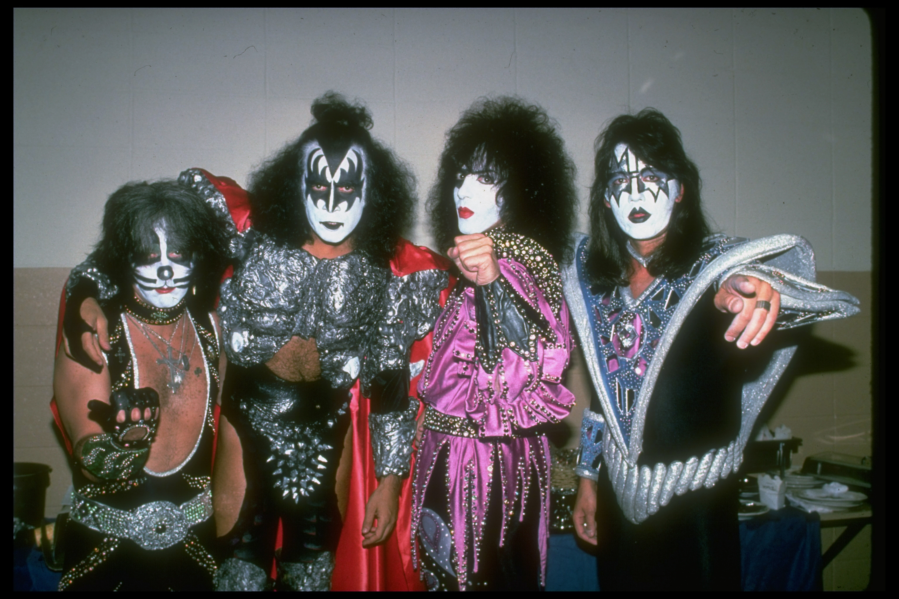 Ace Frehley, Paul Stanley, Gene Simmons and Peter Criss of the rock band Kiss | Source: Getty Images
