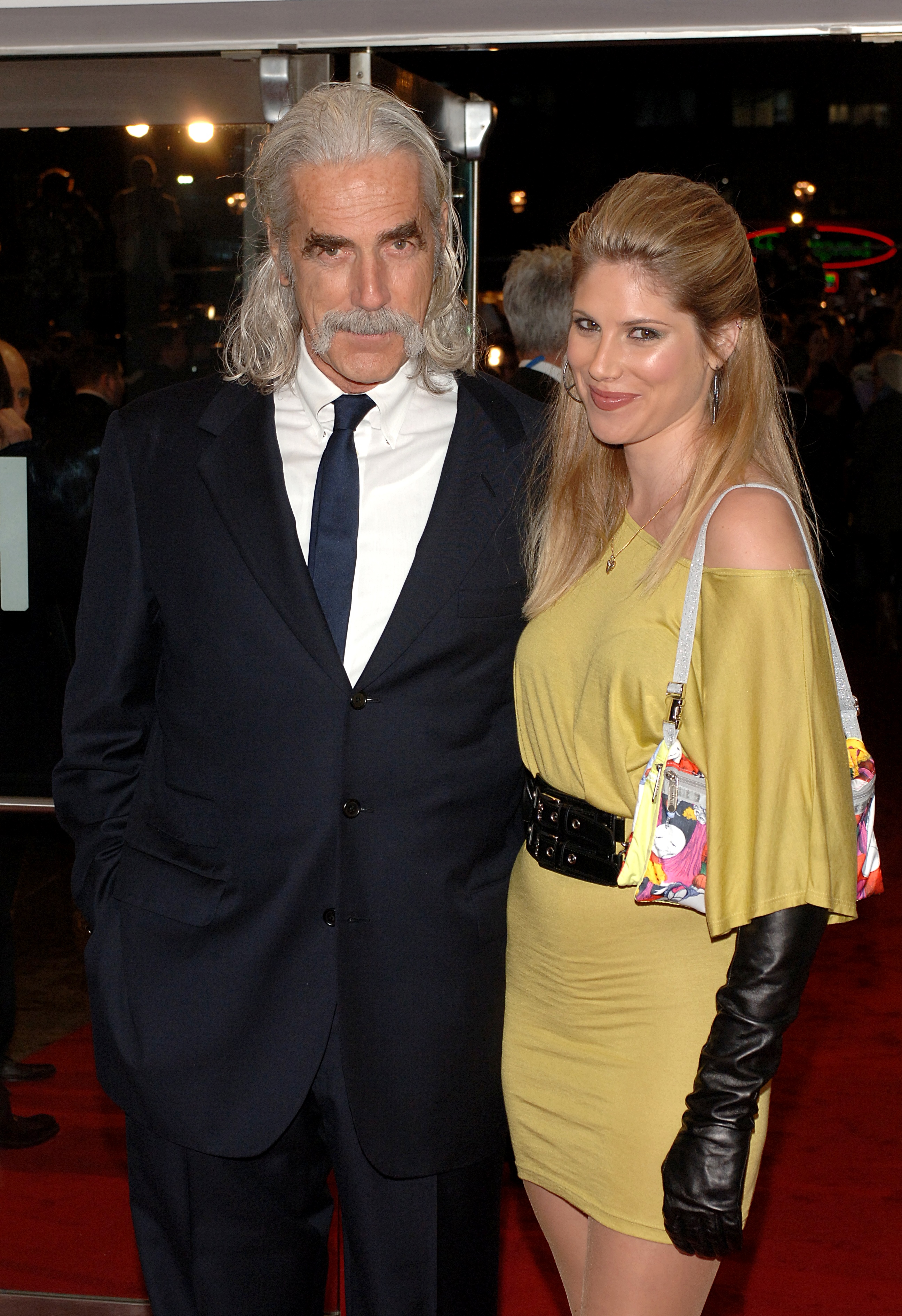 Sam Elliott and his daughter Cleo Rose at the premiere of "The Golden Compass" in Leicester Square, London, on November 27, 2007 | Source: Getty Images