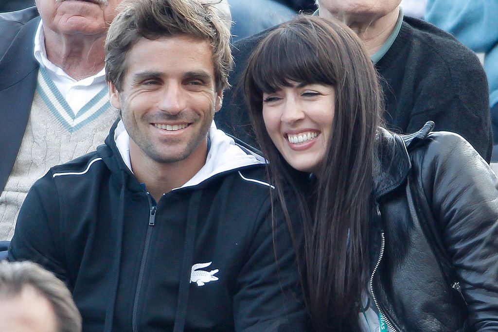 French tennis player Arnaud Clement with his girlfriend and famous French singer Nolwenn Leroy attended the quarter-finals of the Davis Cup on April 6, 2012 in Monaco.  |  Photo: Getty Images