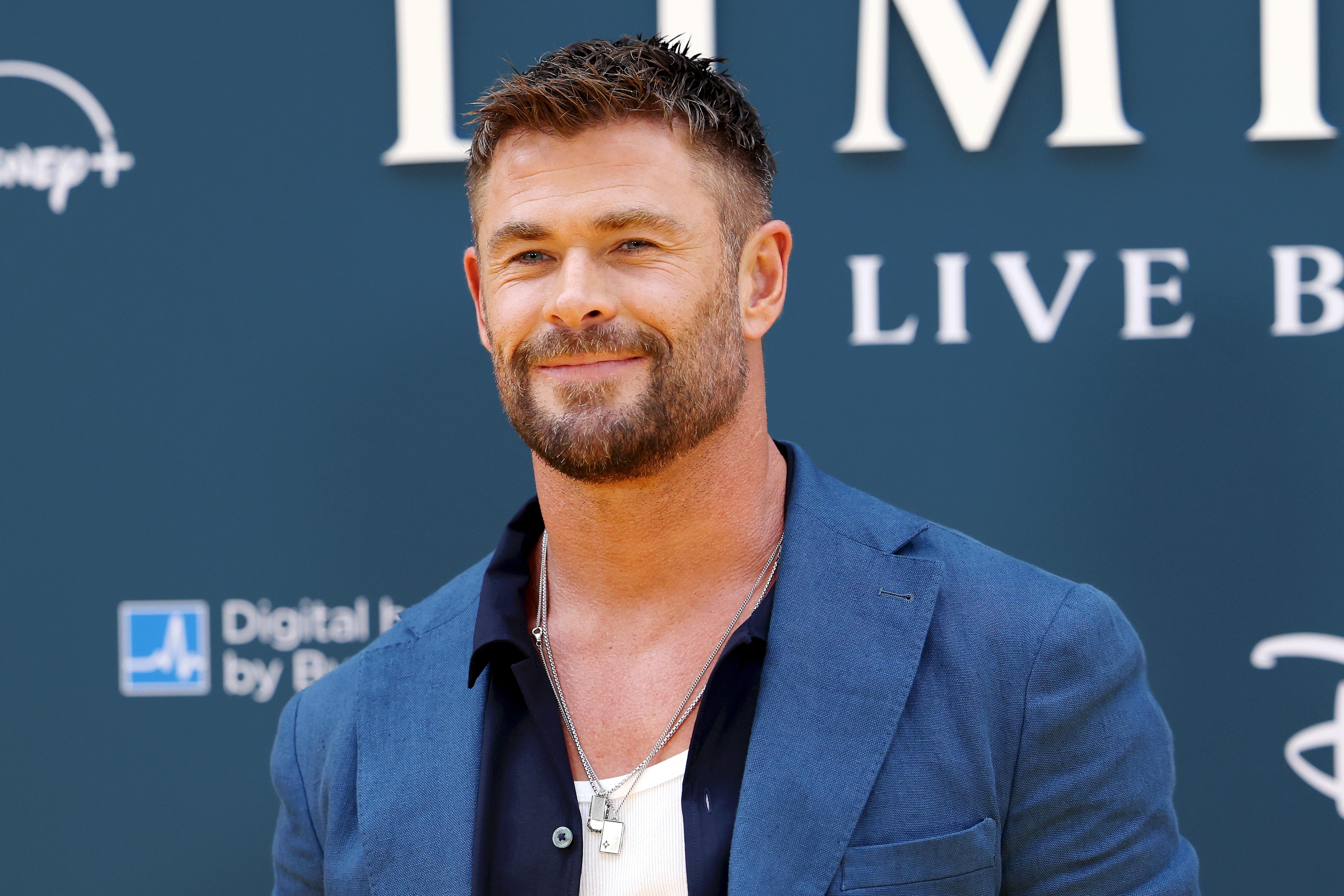 Chris Hemsworth at the "Limitless: Live Better Now" premiere at Odeon Luxe Leicester Square on July 17, 2025, in London, England. | Source: Getty Images