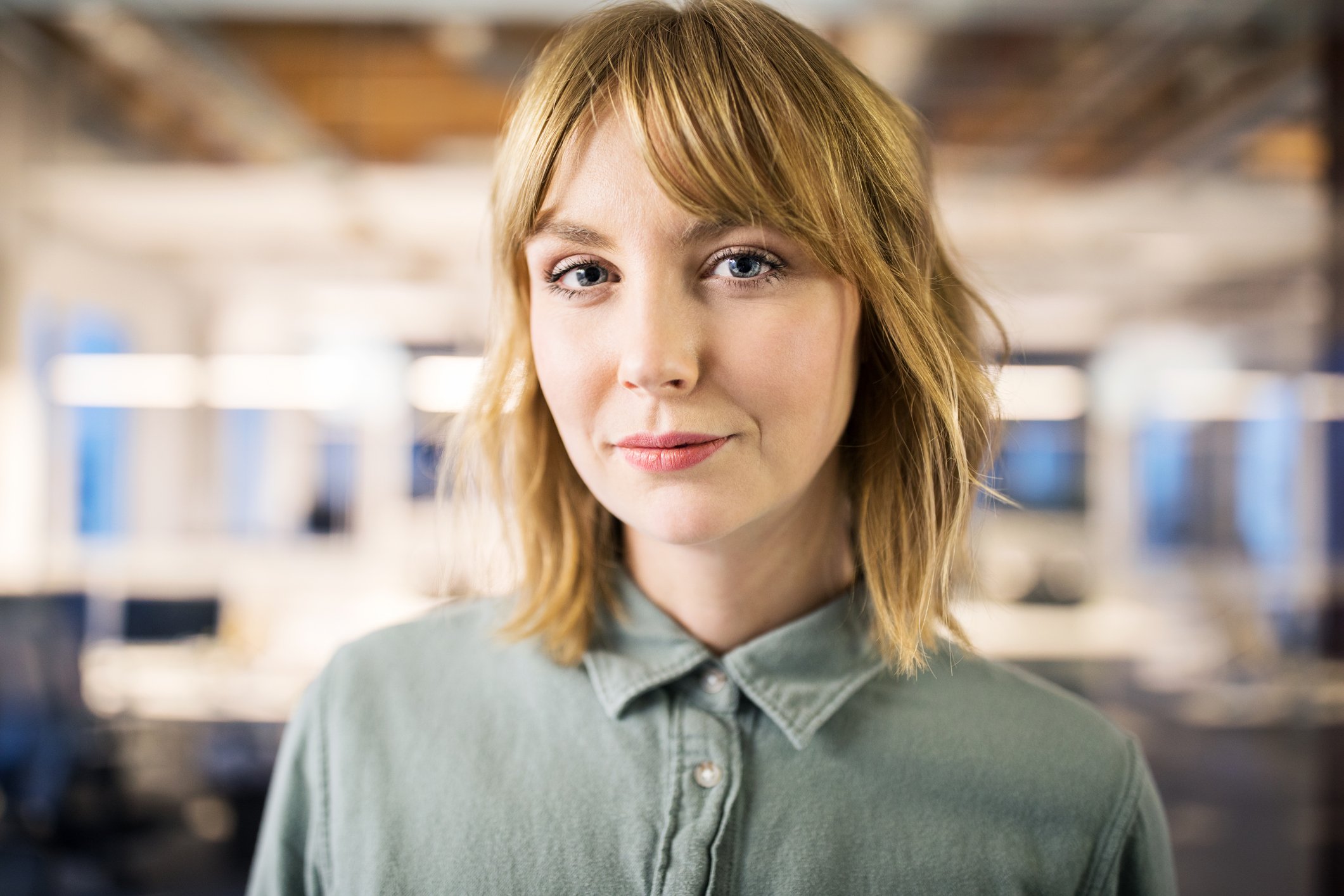 A portrait of a young businesswoman in the office. | Source: Getty Images