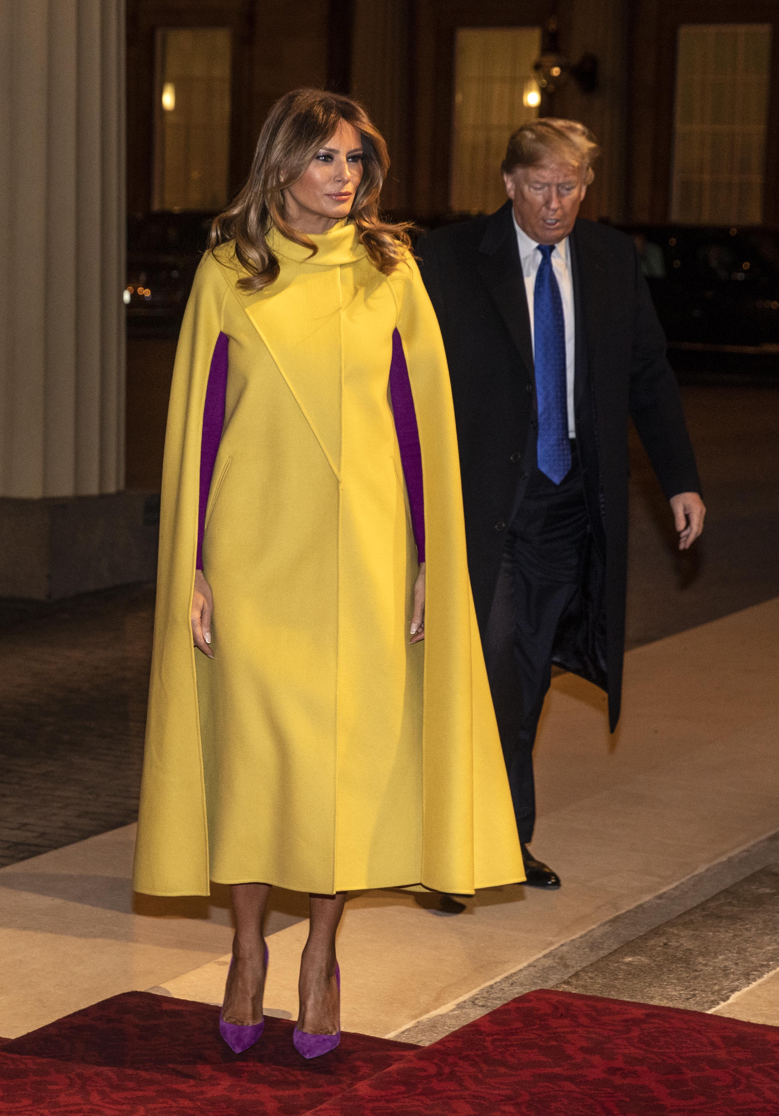 Melania Trump attends a NATO leaders reception in Buckingham Palace, London on December 3, 2019 | Photo: Getty Images