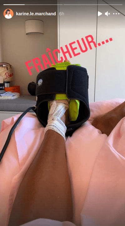 Capture d'écran story Instagram Karine Le Marchand. ǀ Karine.le.marchand