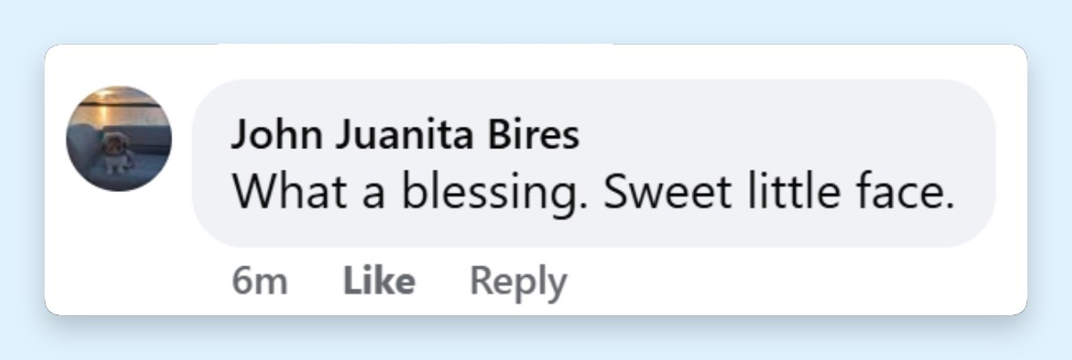 A netizen's comment about Karoline Leavitt's new post on May 7, 2026 | Source: Facebook/Conservative Mom