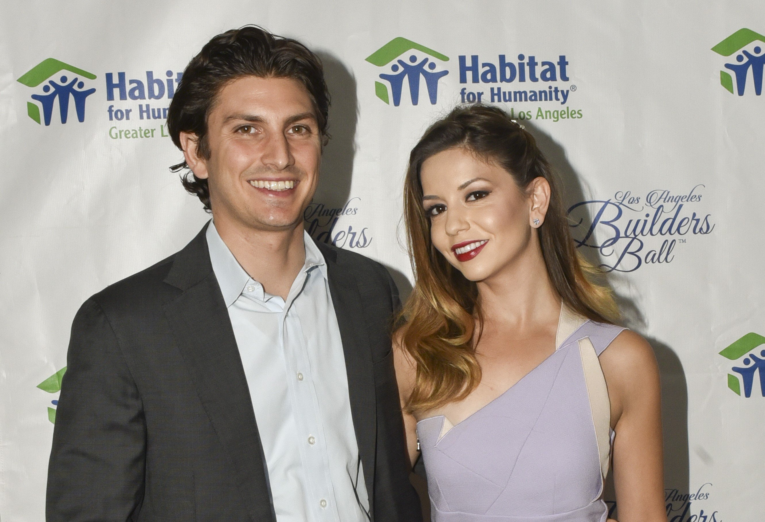 Masiela Lusha and husband Ramzi Habibi at the Habitat LA 2016 Los Angeles Builders Ball in 2016, in Beverly Hills, California. | Source: Getty Images