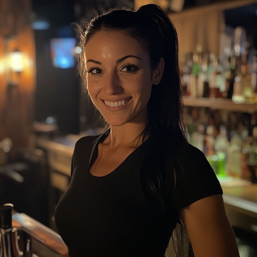 A smiling waitress | Source: Midjourney