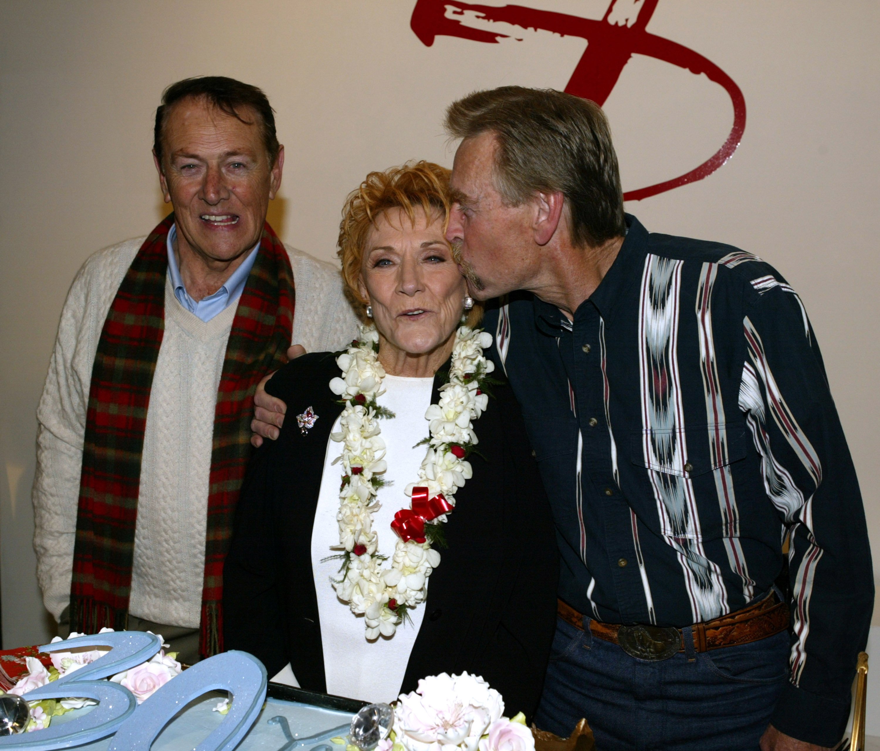 Quinn Redeker, Jeanne Cooper and Joe LaDue during "The Young And The Restless" Celebrates Jeanne Cooper's 30th Anniversary at CBS Television City, Stage 41 in Los Angeles, California, United States | Source: Getty Images