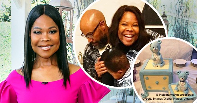 Angela Robinson posts sweet photo with husband of 22 yrs & their baby son on his dedication day