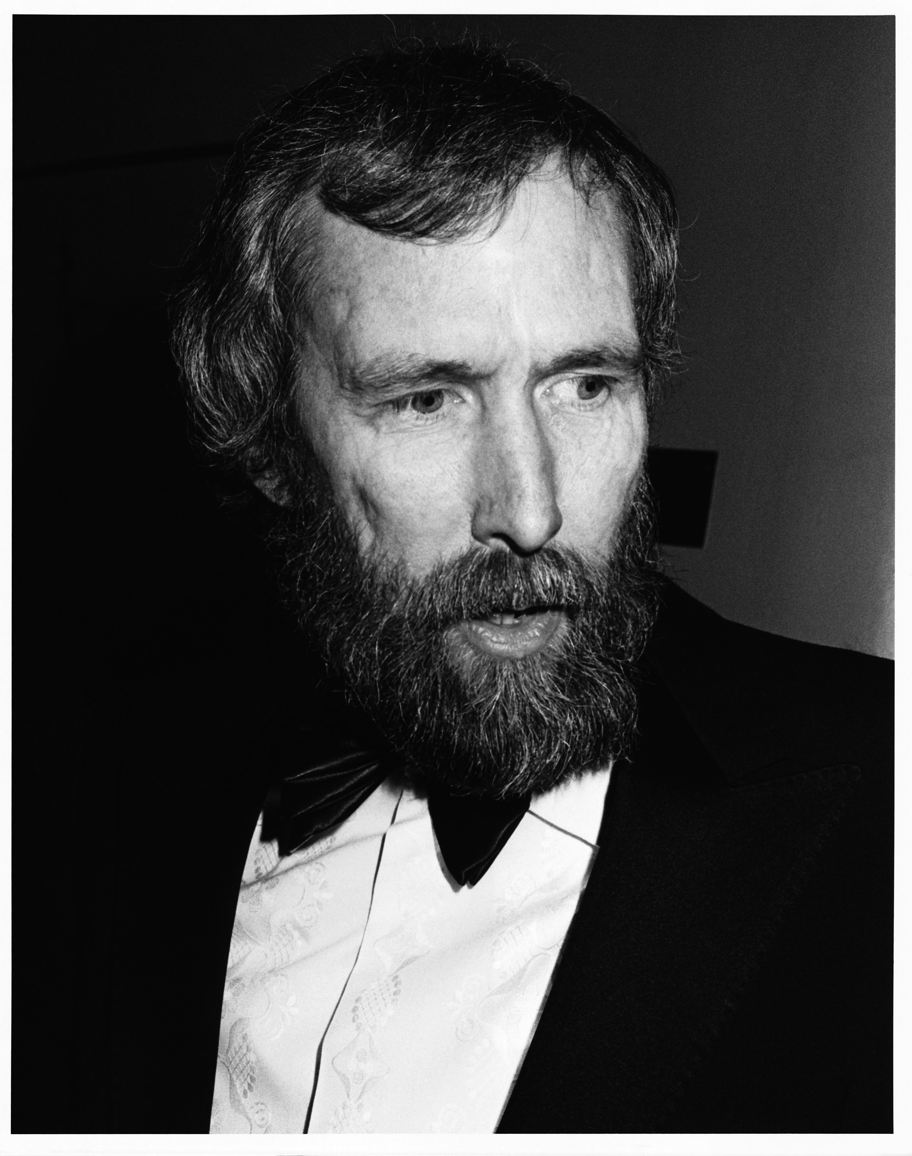 Jim Henson (1936-1990), the American puppeteer and creator of the the "Muppets" and Sesame Street attends the 1985 British Academy of Film and Television Arts (BAFTA) award ceremony. Source: Getty Images