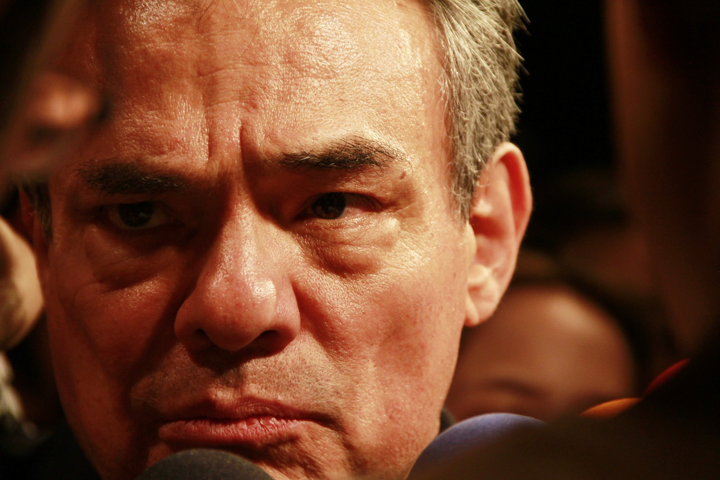 José José en conferencia de prensa en mayo de 2011 en Ciudad de México || Fuente: Getty Images