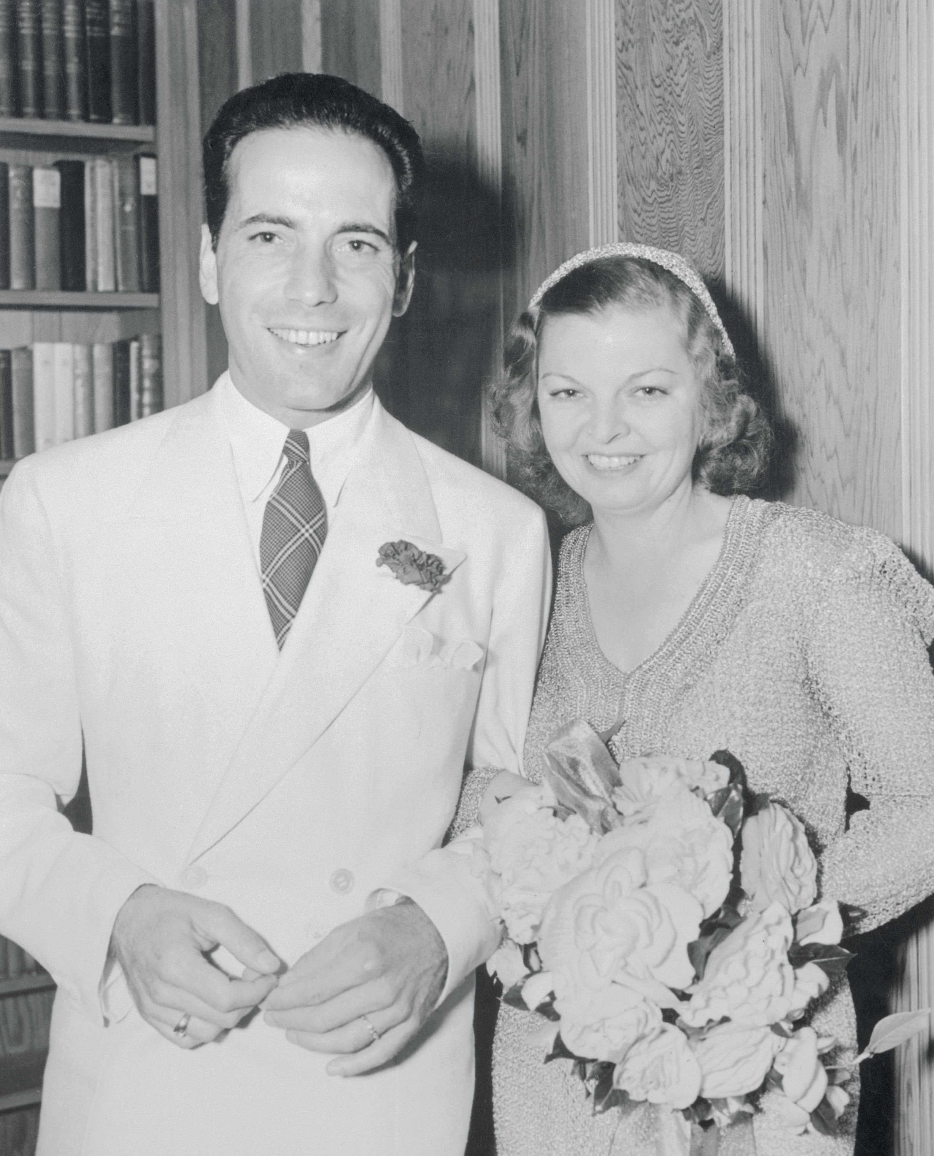 Humphrey Bogart and Mayo Methot, pictured shortly after their marriage. | Source: Bettmann/Getty Images