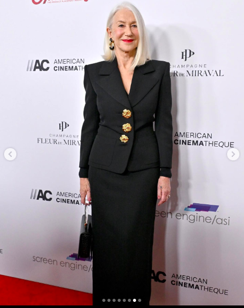 Dame Helen Mirren at the 37th Annual American Cinematheque Awards posted on February 17, 2024 | Source: Instagram/davidwebbjewels