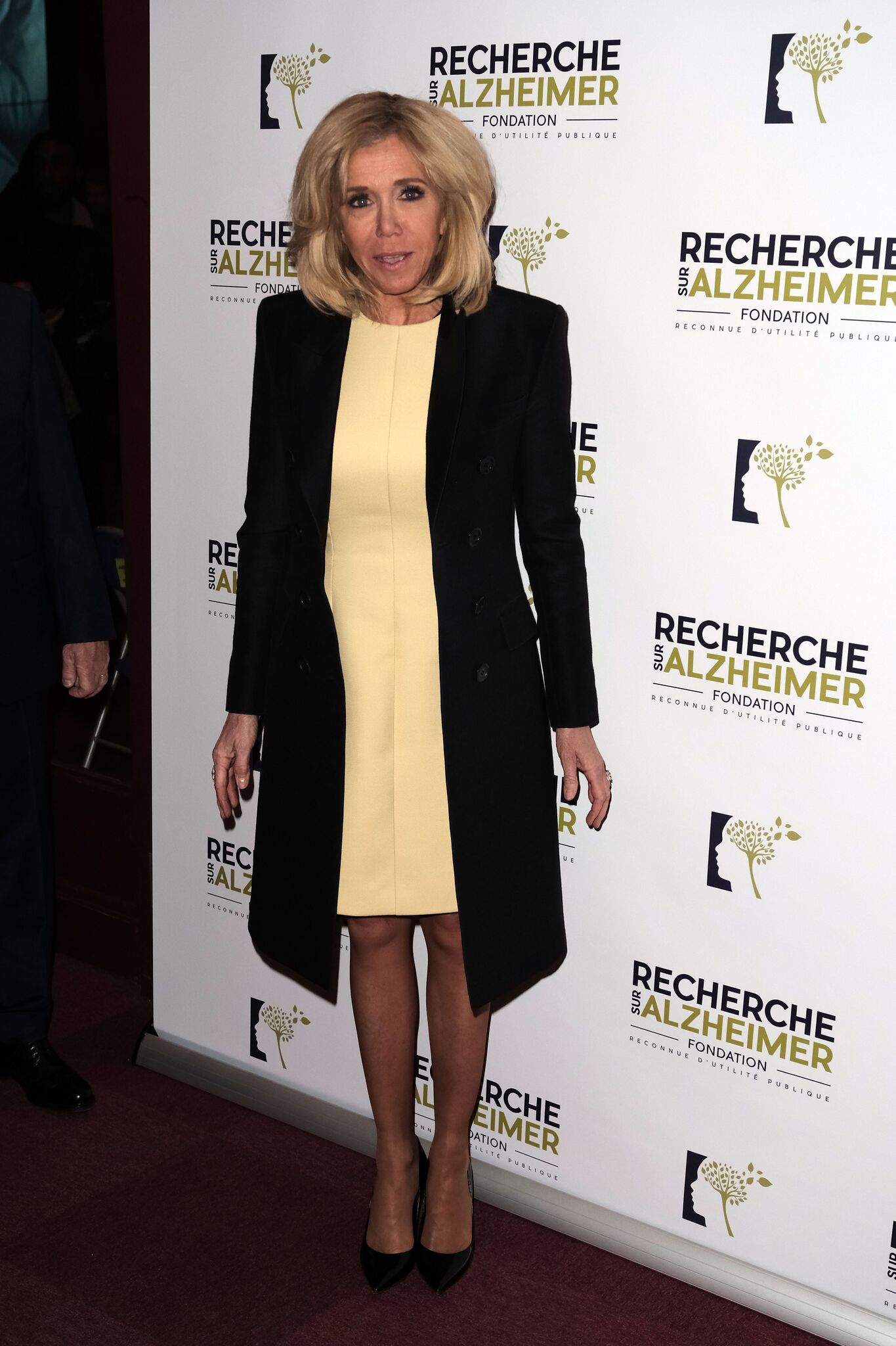 Brigitte Macron lors de sa sortie à l'Olympia. l Source: Getty Images
