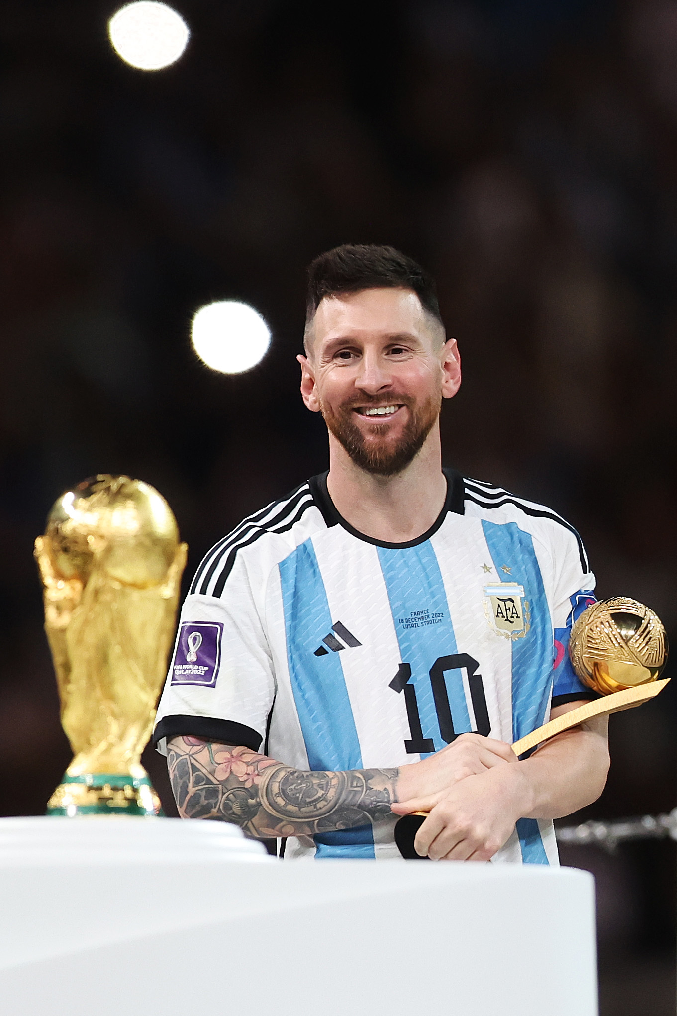 Lionel Messi during the FIFA World Cup Qatar Final match on December 18, 2022, in Lusail City, Qatar. | Source: Getty Images