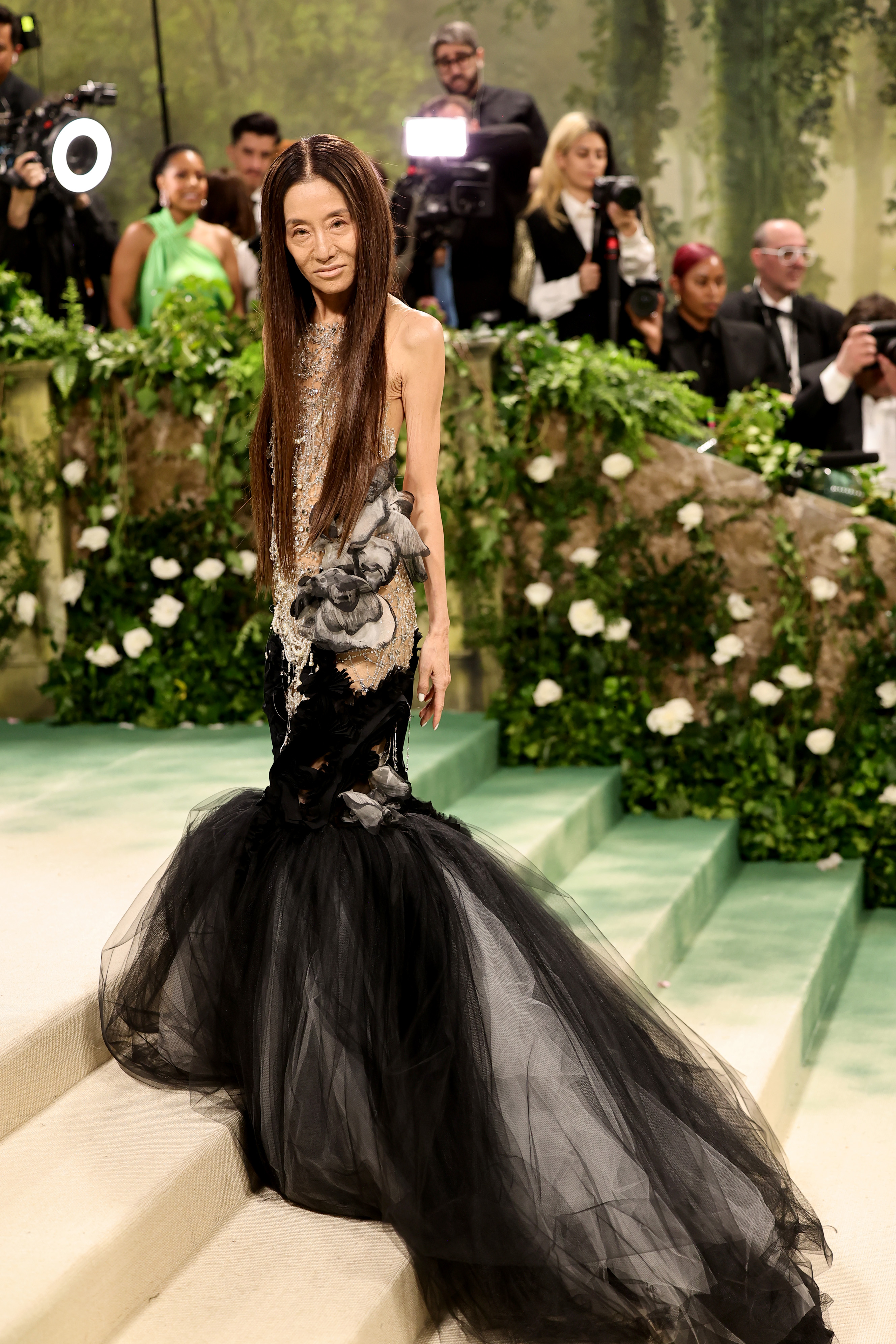 Vera Wang attends The Met Gala Celebrating "Sleeping Beauties: Reawakening Fashion" at The Metropolitan Museum of Art in New York City, on May 6, 2024 | Source: Getty Images