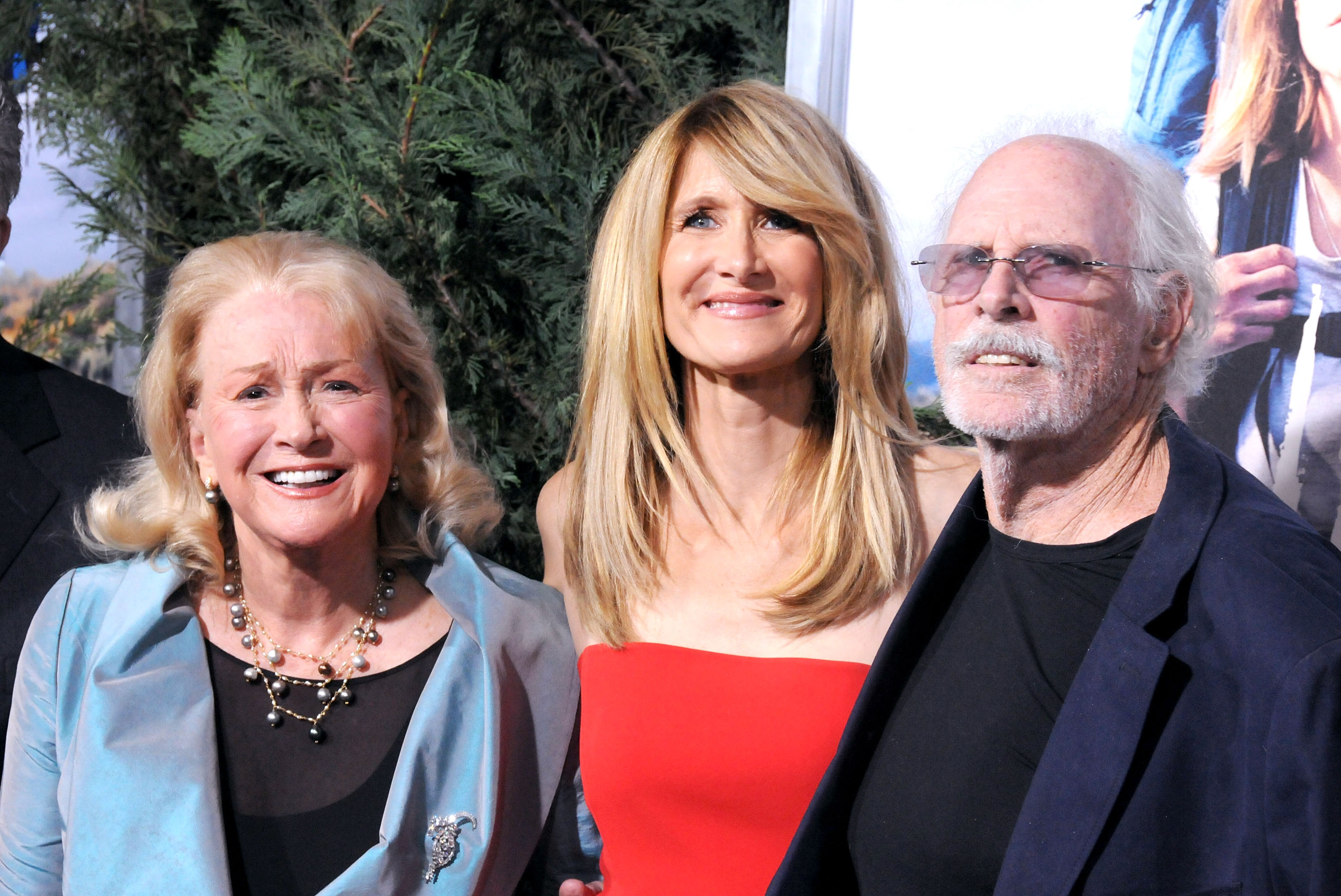 Diane Ladd, Laura Dern and Bruce Dern arrive at the Los Angeles premiere of "Wild" on November 19, 2014 in Beverly Hills, California. | Source: Getty Images