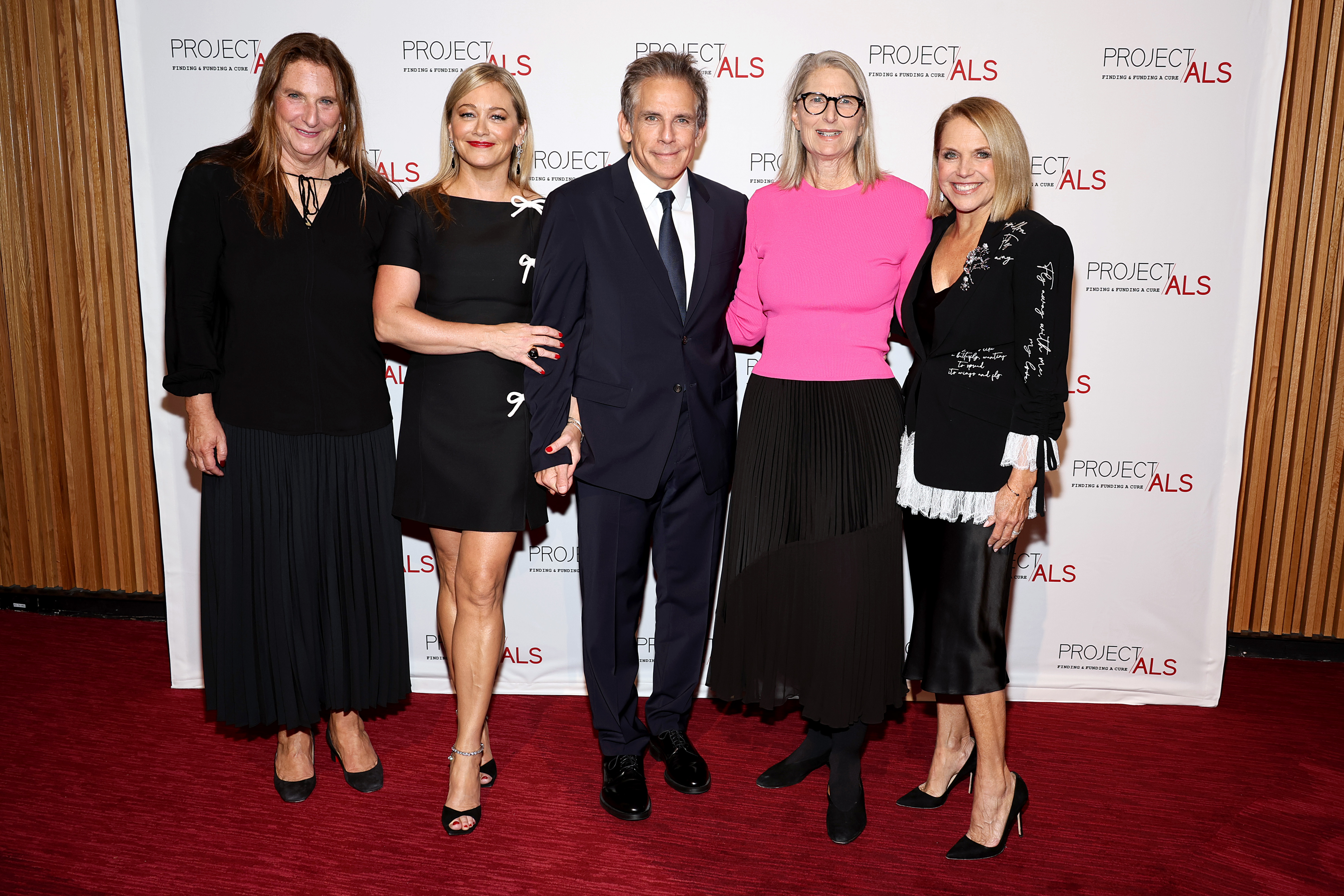 Meredith Estess, Christine Taylor, Ben Stiller, Valerie Estess, and Katie Couric at the Project ALS 25th Anniversary Gala at Jazz at Lincoln Center on October 26, 2023 in New York City. | Source: Getty Images