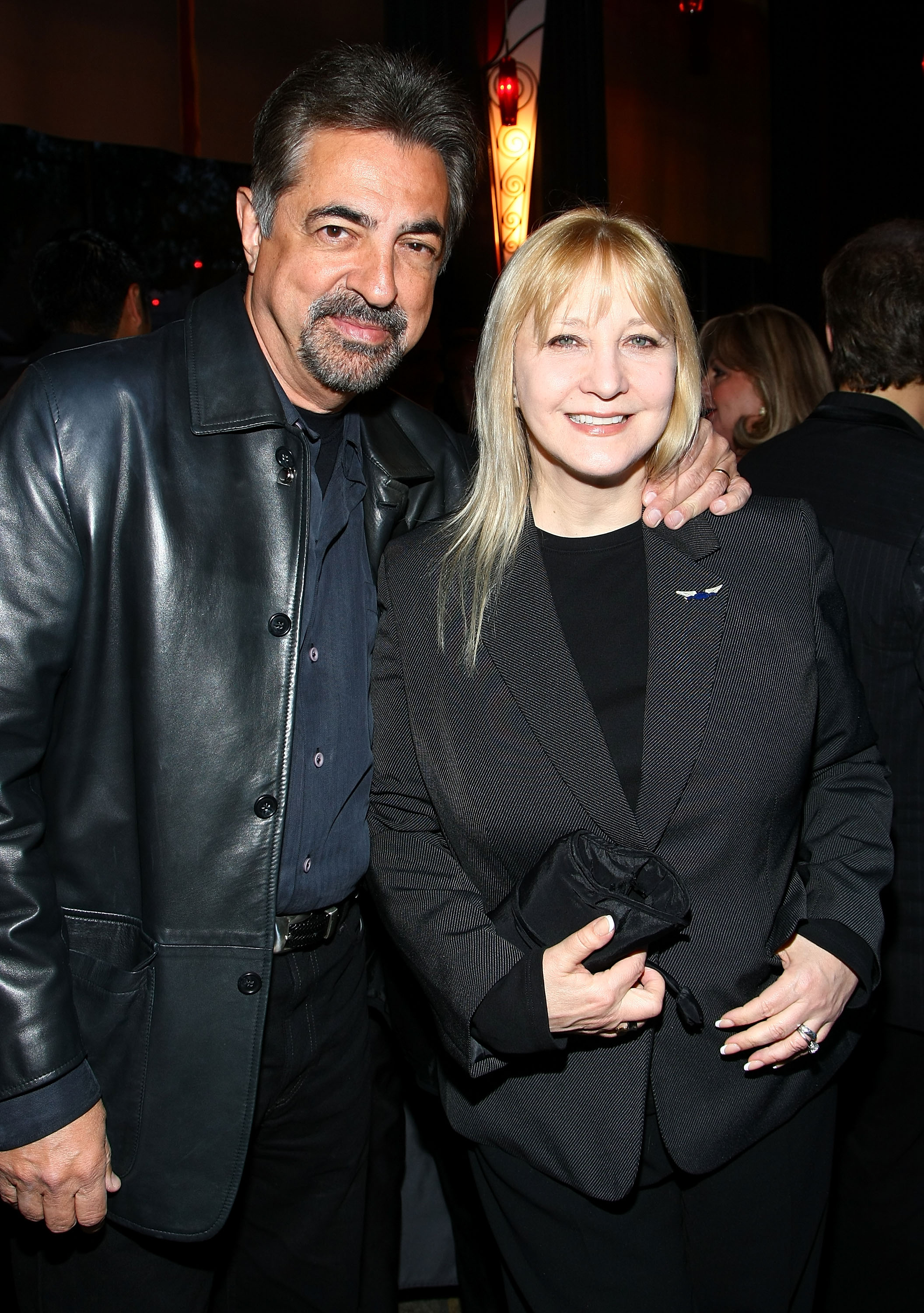Joe Mantegna and Arlene Vhrel at The Tonys Go Hollywood event in West Hollywood, California on April 3, 2008 | Source: Getty Images