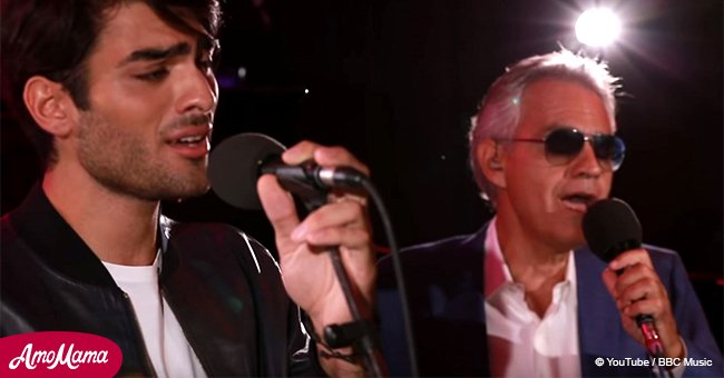 Andrea Bocelli joined his handsome son for an unforgettable duet of a popular song